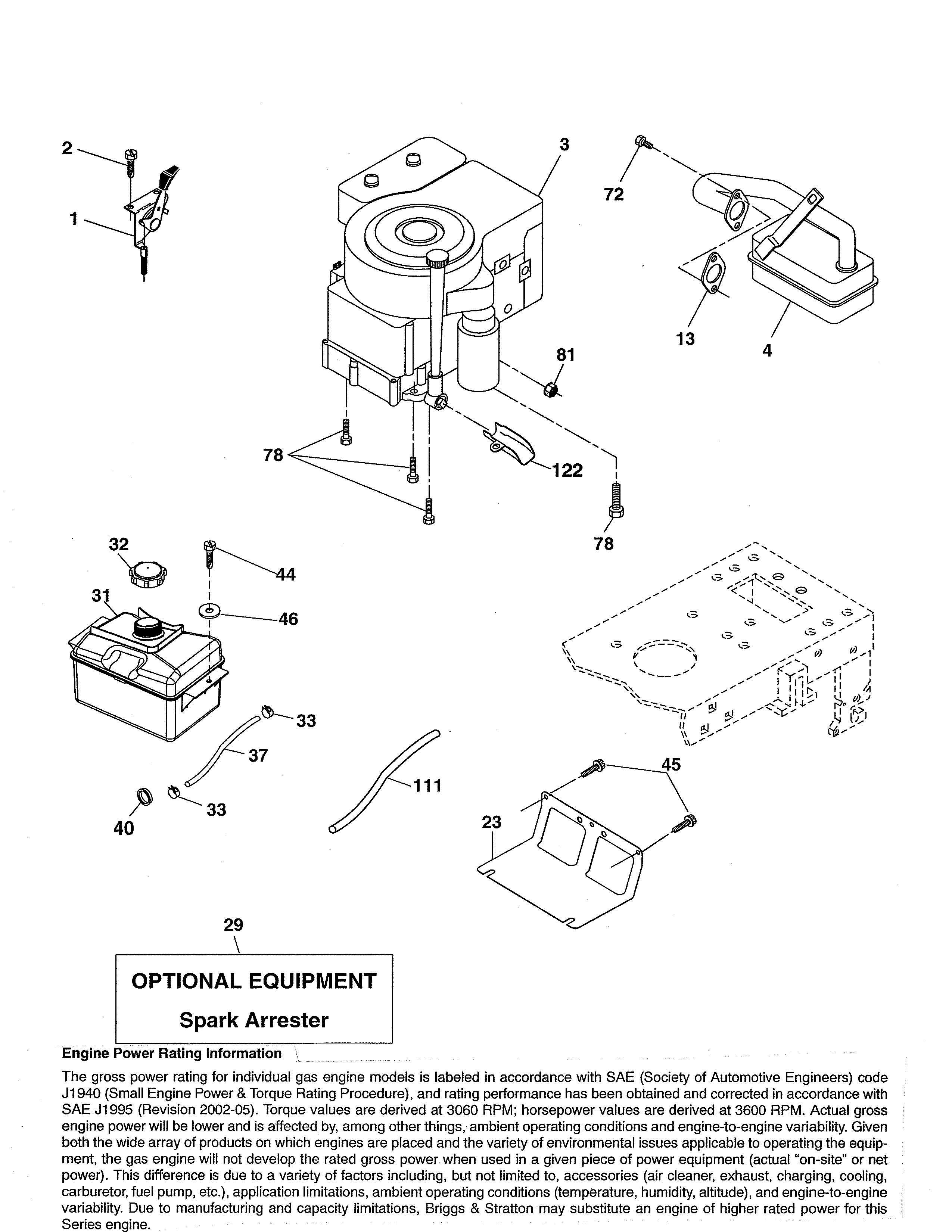 Ariens 96016002701 engine diagram