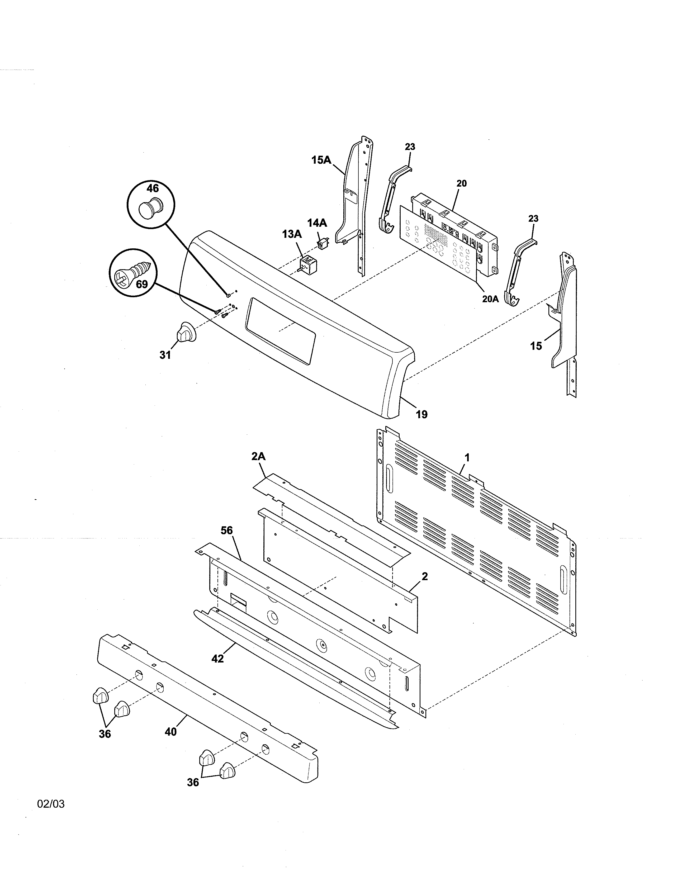 Kenmore 79075924300 backguard diagram