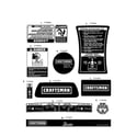 Craftsman 247883960 decals diagram