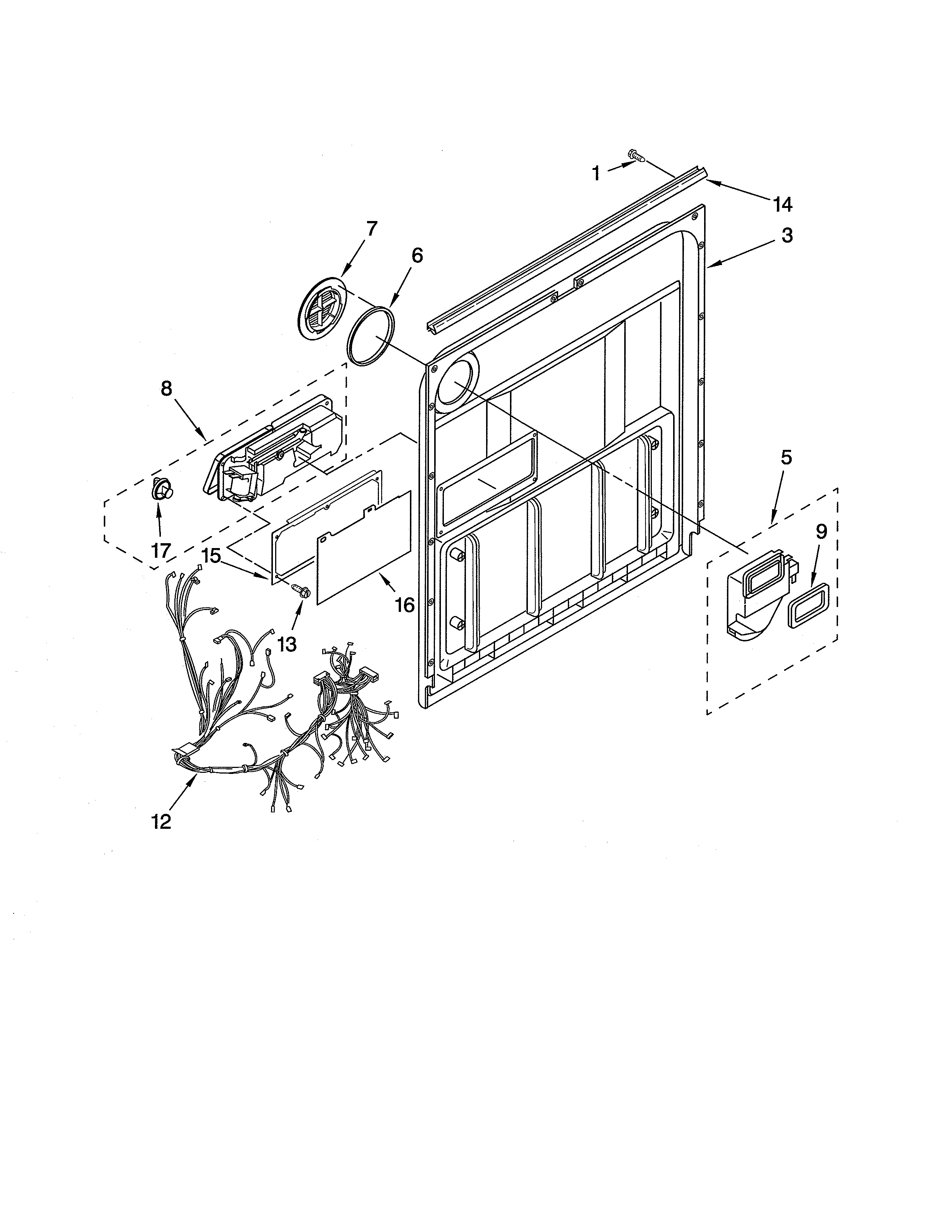 Ikea IUD8000RS7 door & latch diagram