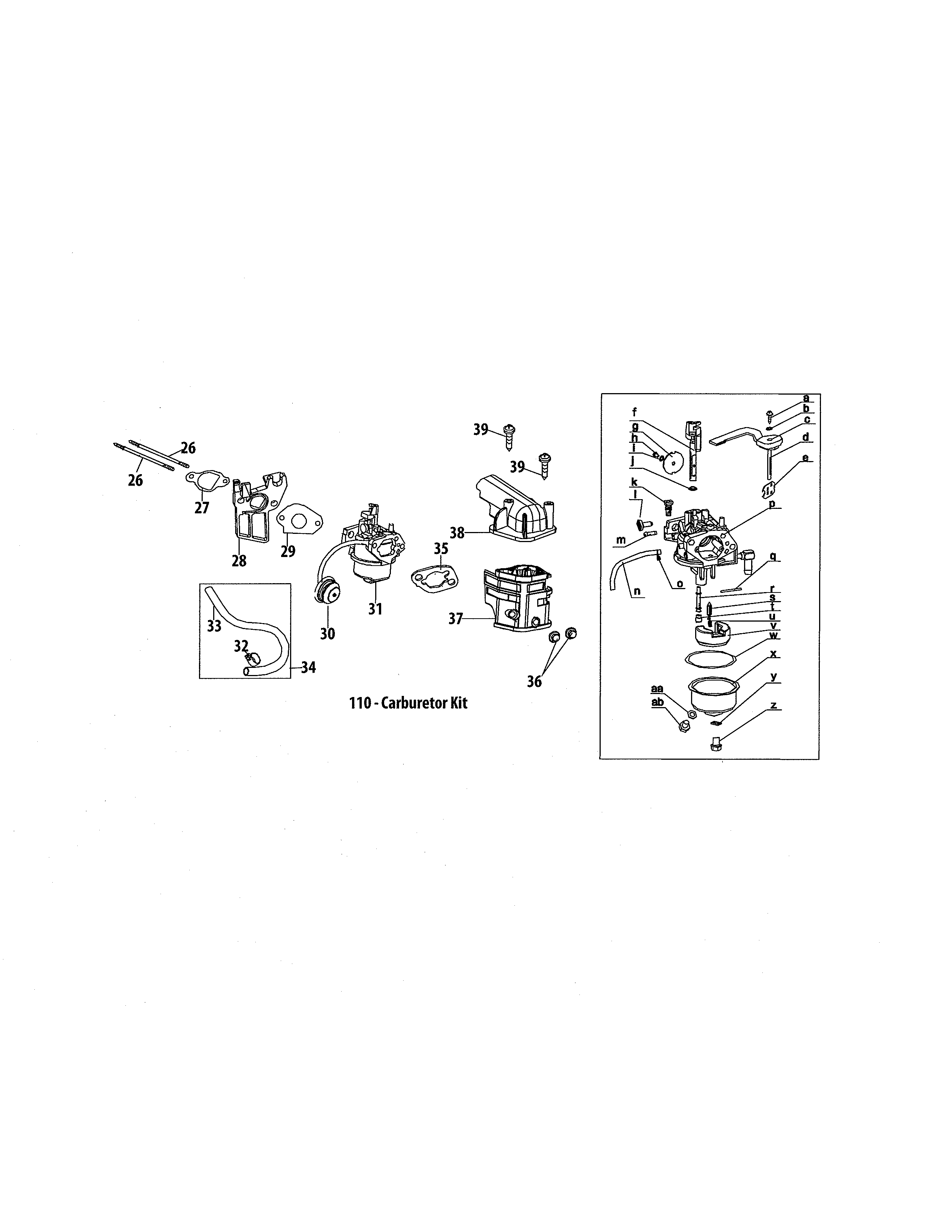 Craftsman 247887821 carburetor diagram