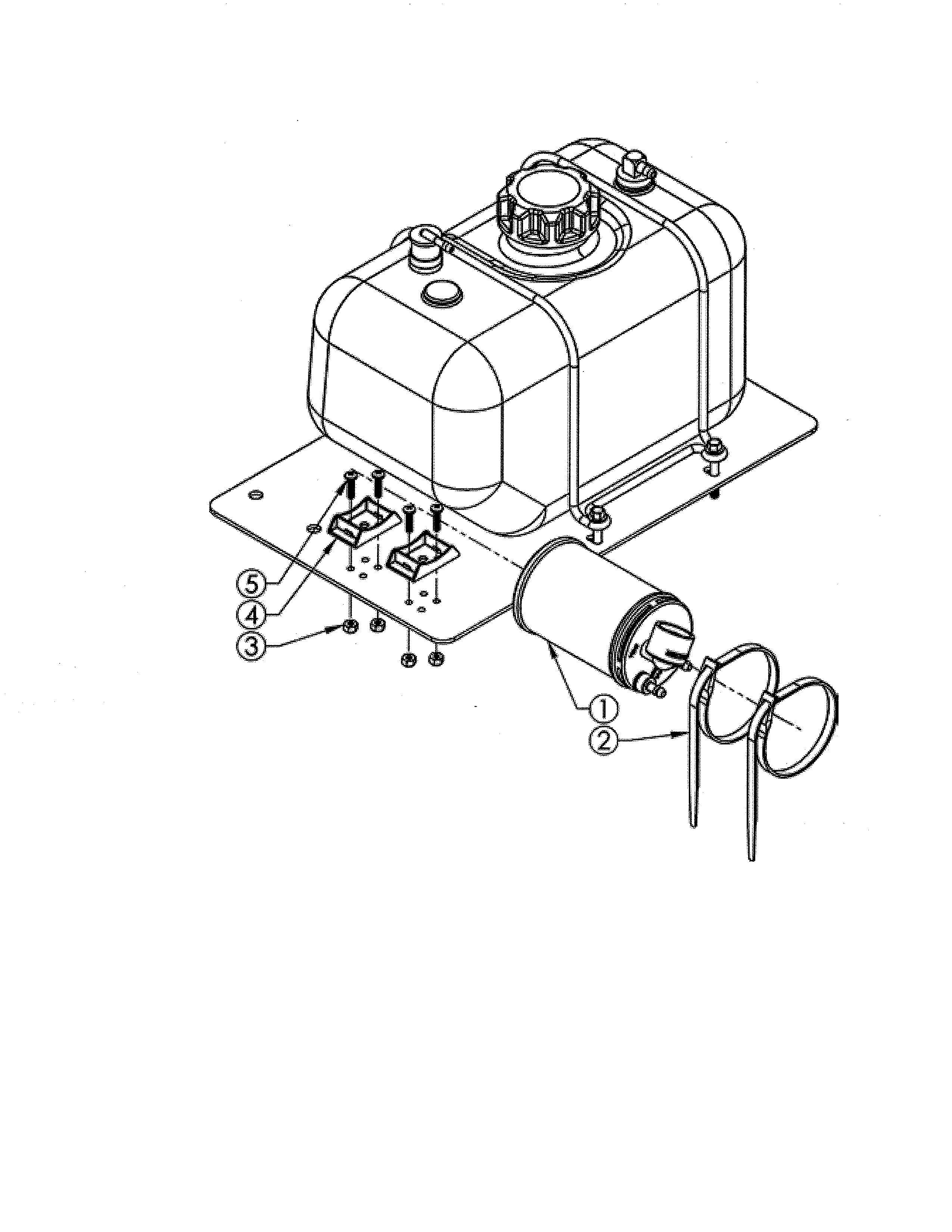 Swisher T14560A gas tank california only diagram
