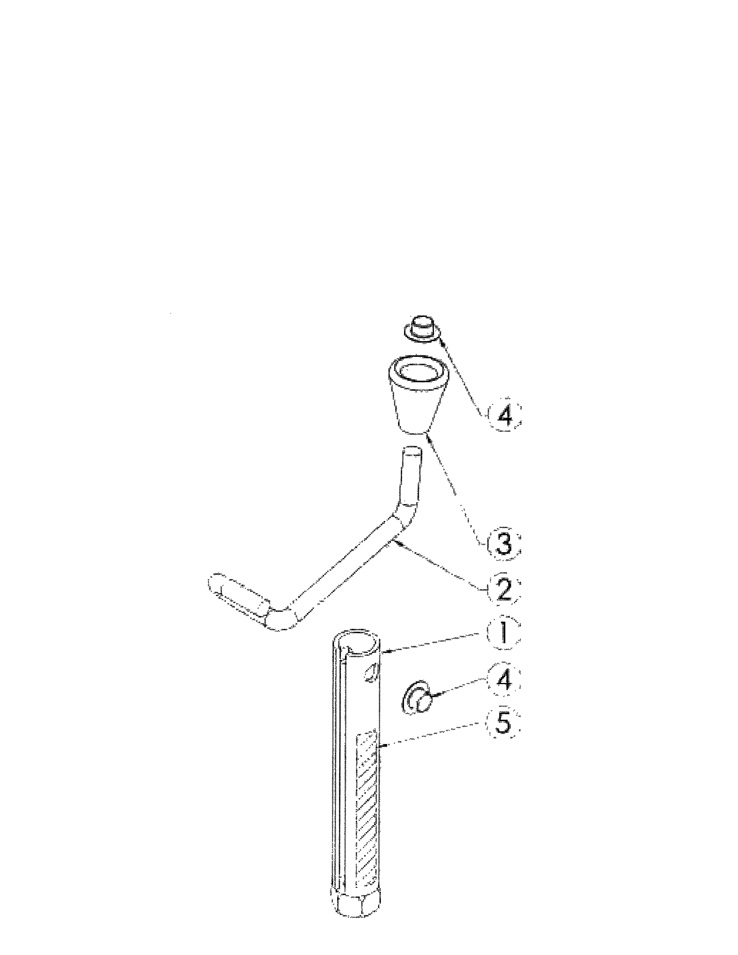 Swisher T14560A height adjust handle diagram