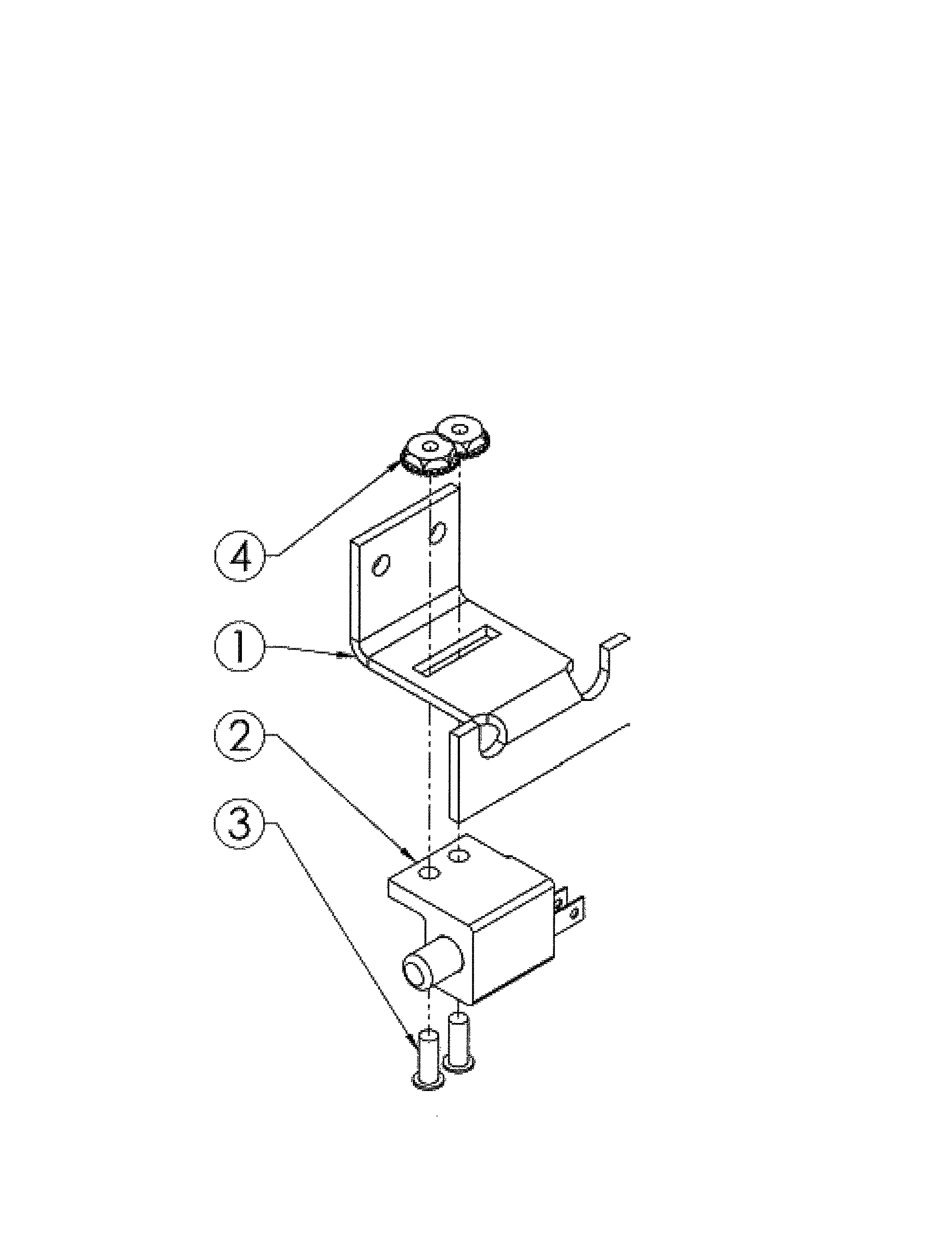 Swisher T14560A safety switch & bracket diagram