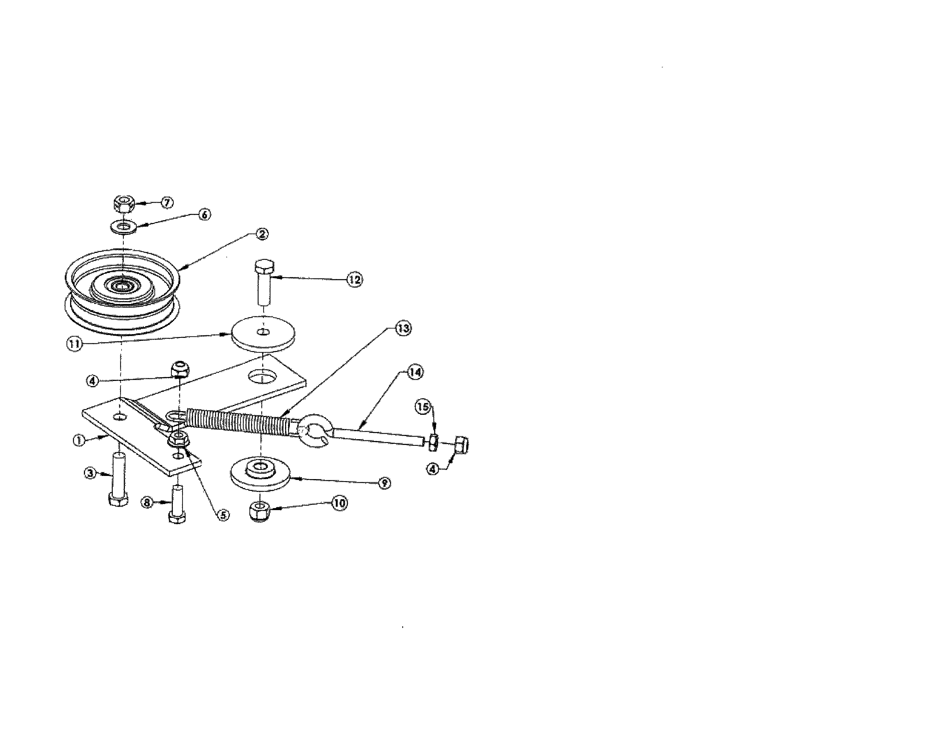 Swisher T14560A 6055 idler diagram
