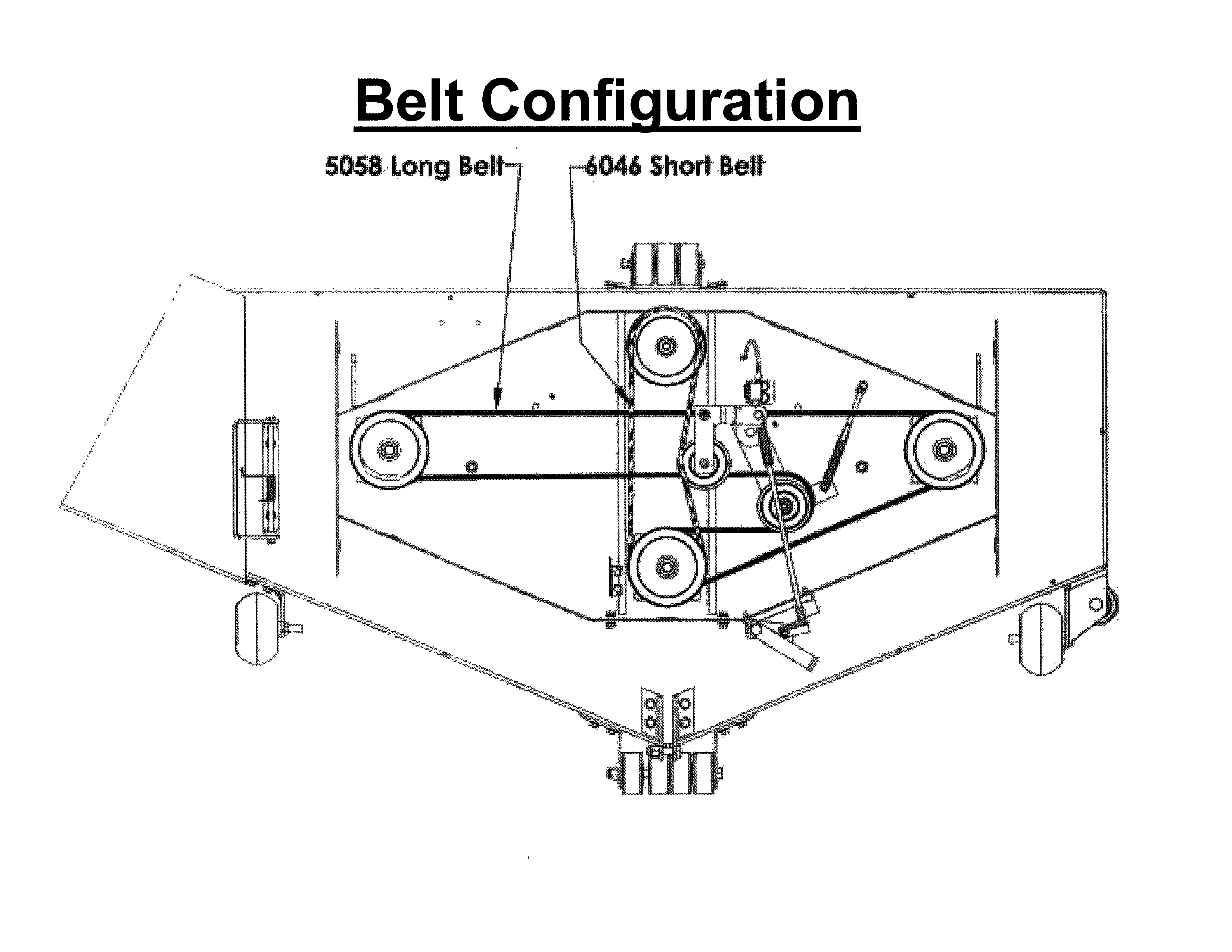 Swisher T14560A belt configuration diagram