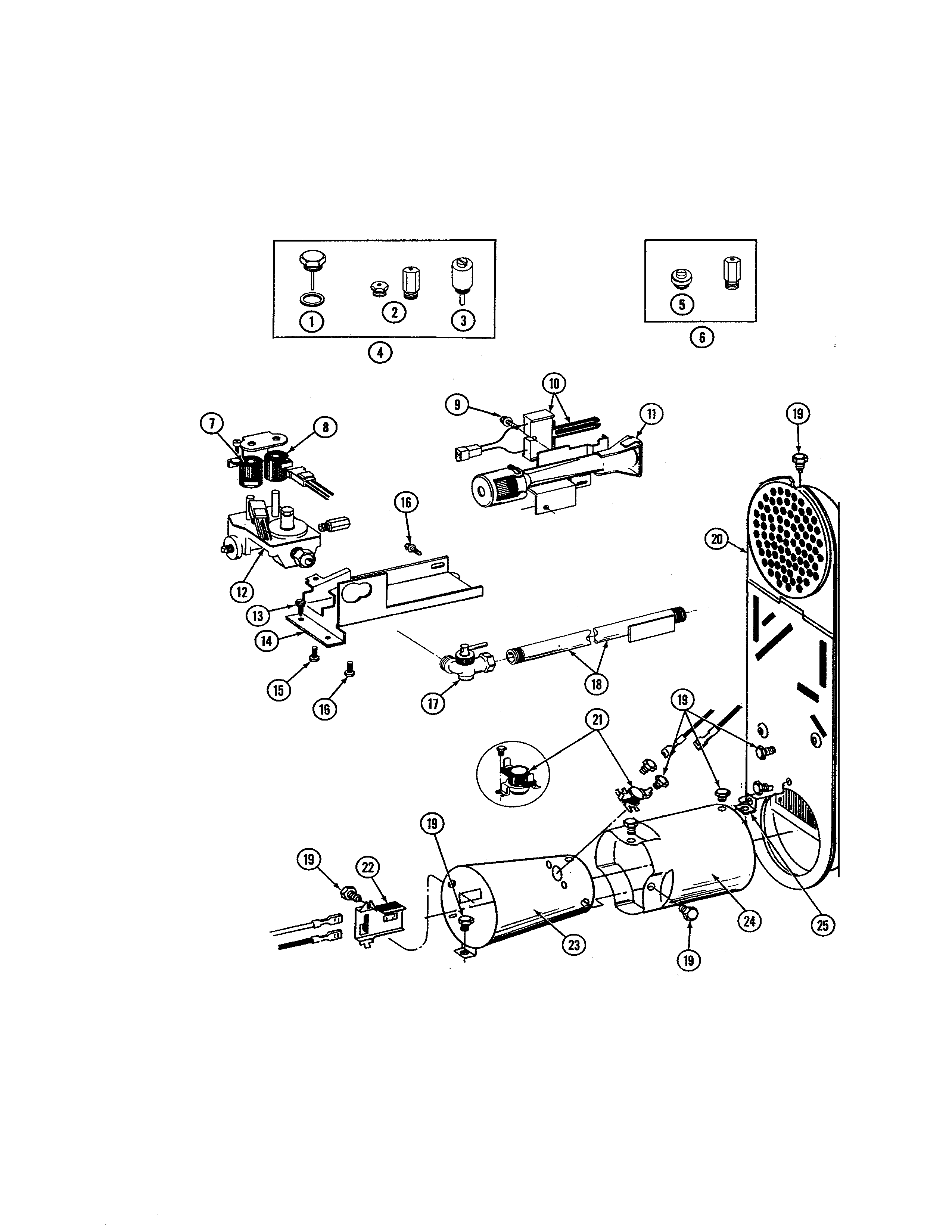 Maytag LDG8200ABW gas valve diagram