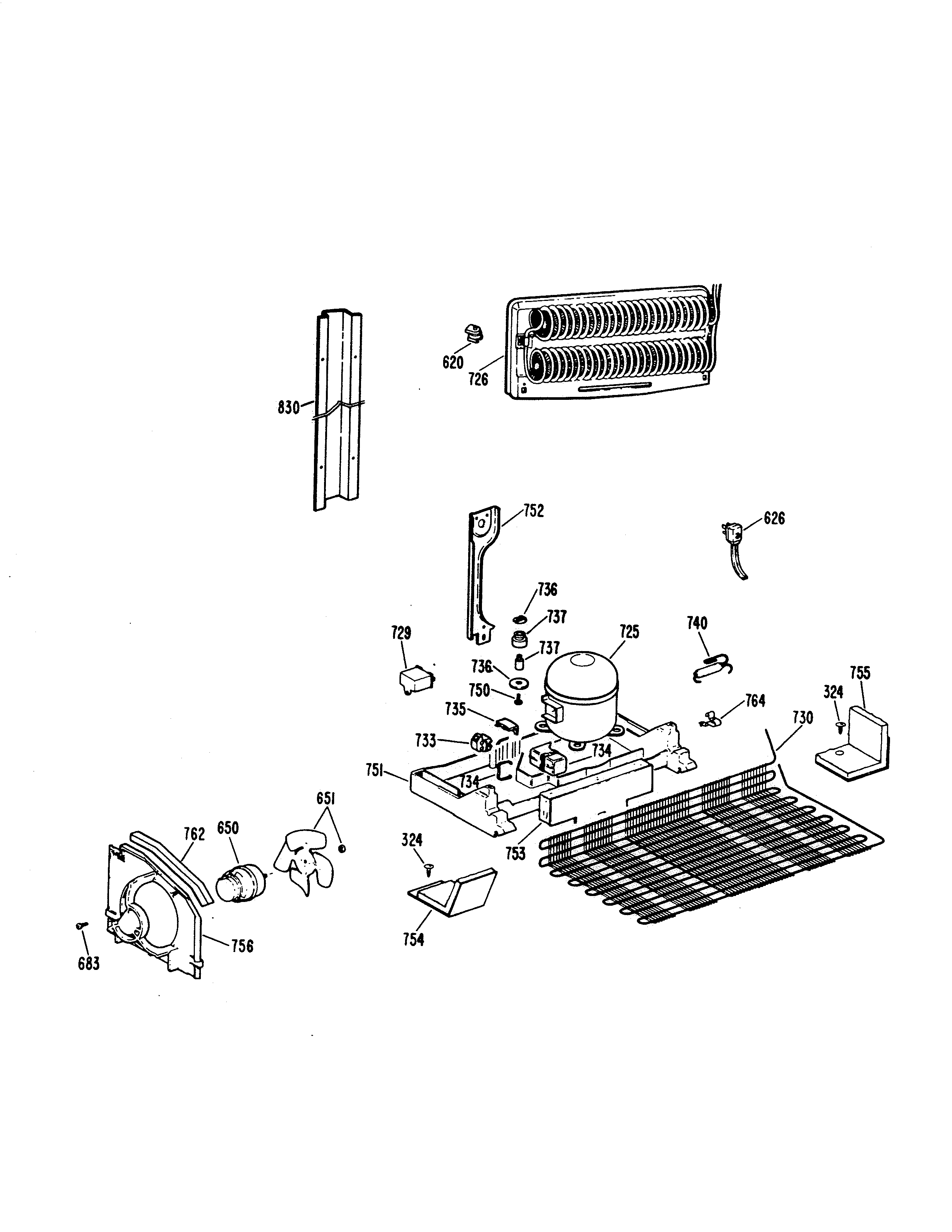 Kenmore 3639611581 unit parts diagram