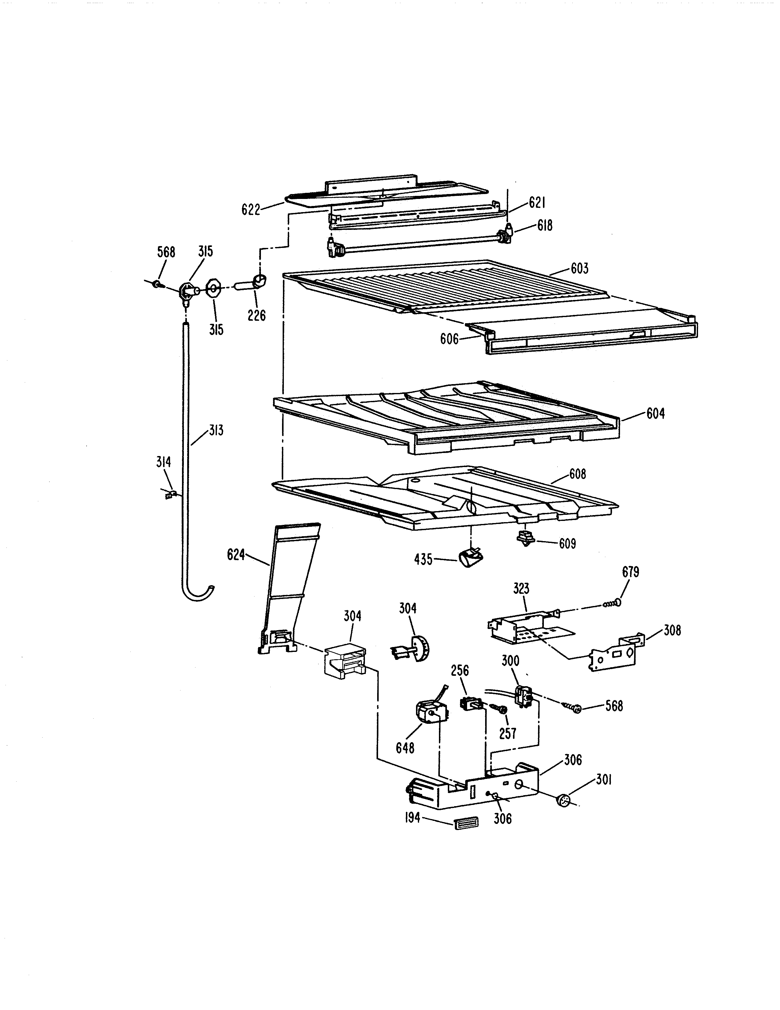 Kenmore 3639611711 compartment separator parts diagram