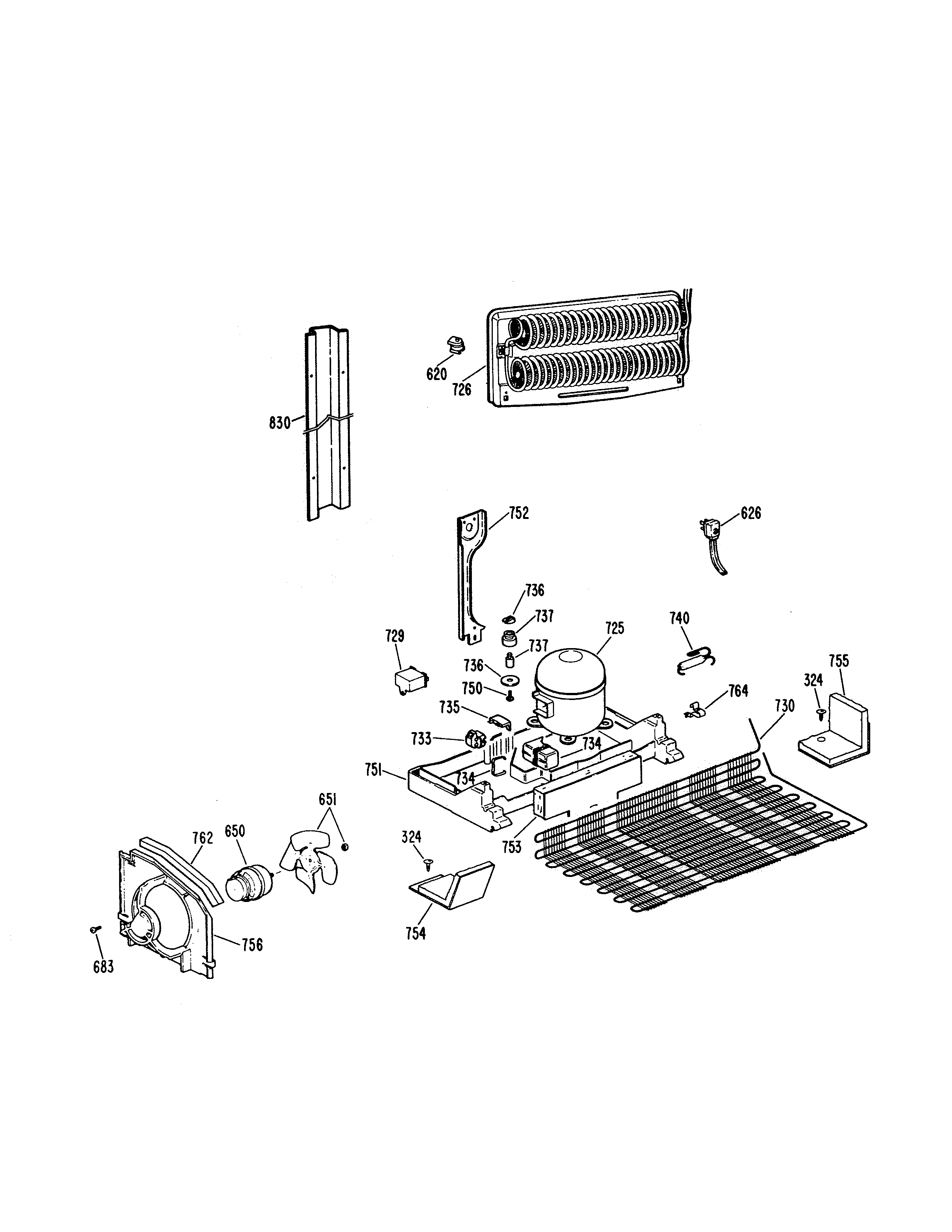 Kenmore 3639611711 unit parts diagram