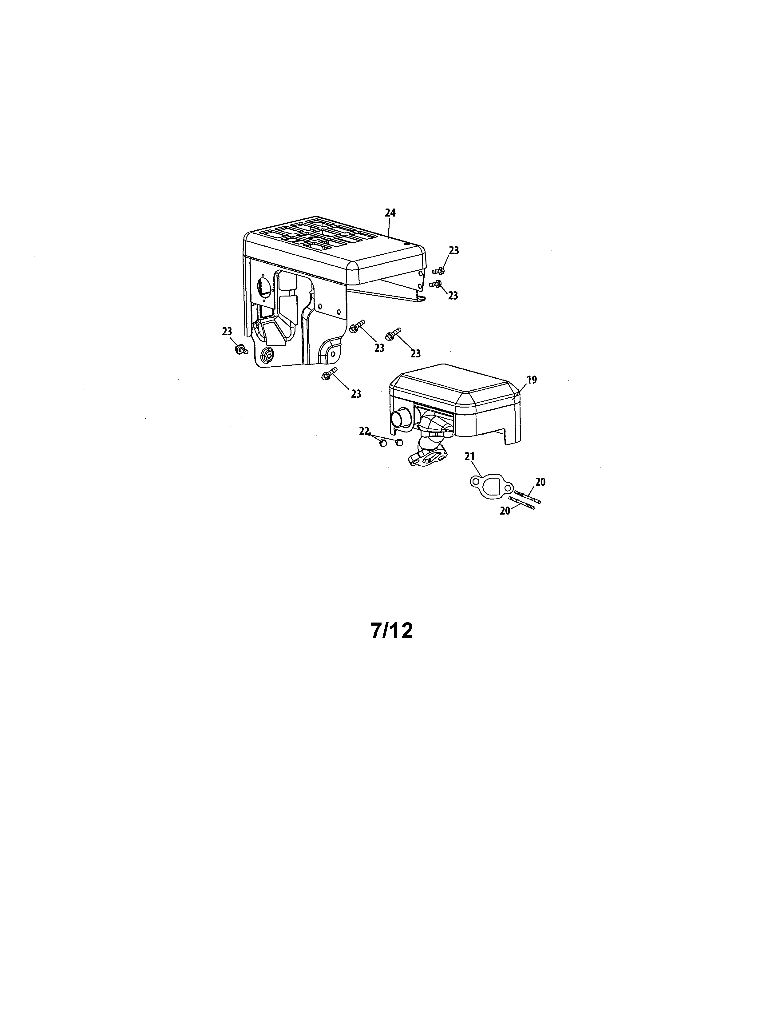 MTD 31BS62EE799 muffler diagram
