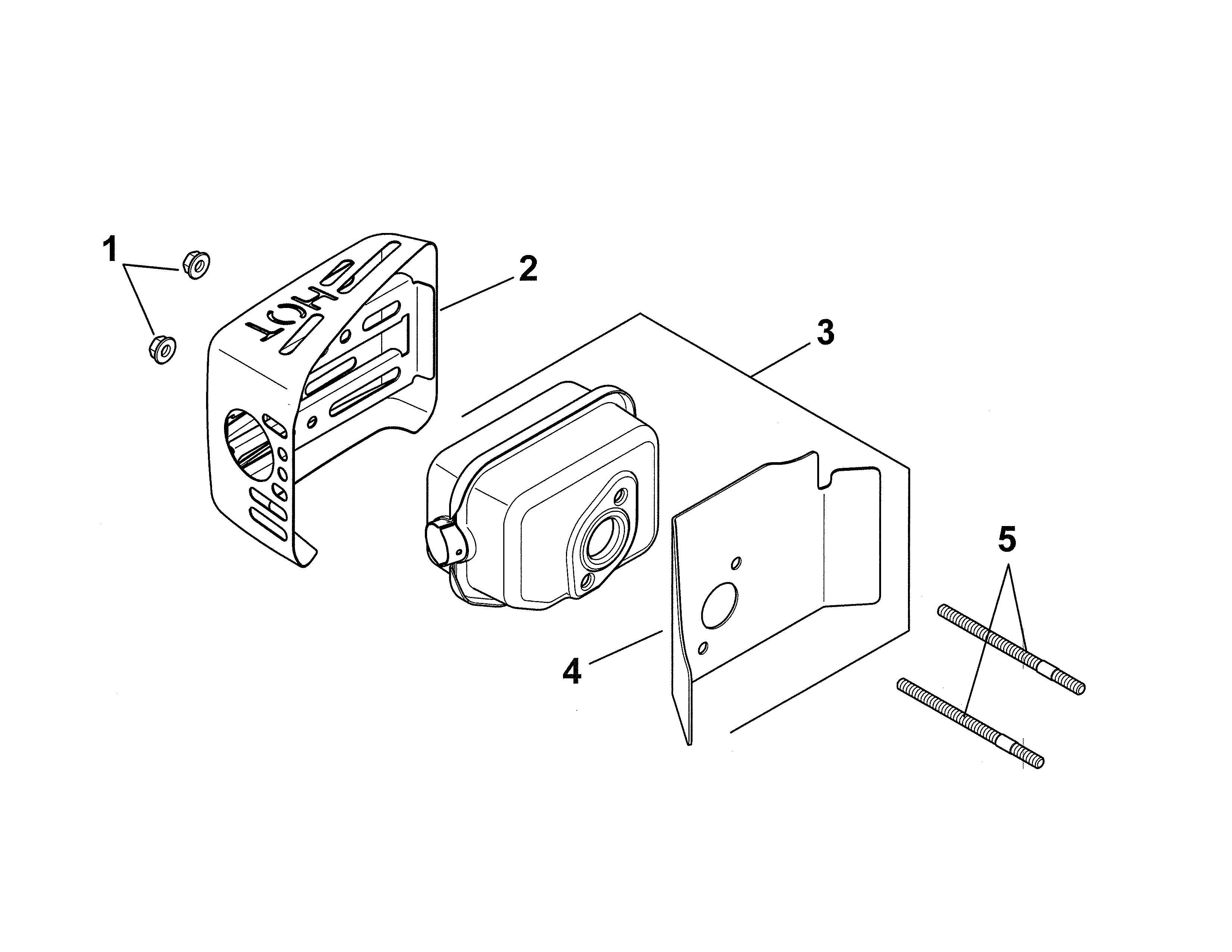 Husqvarna 917376971 exhaust diagram