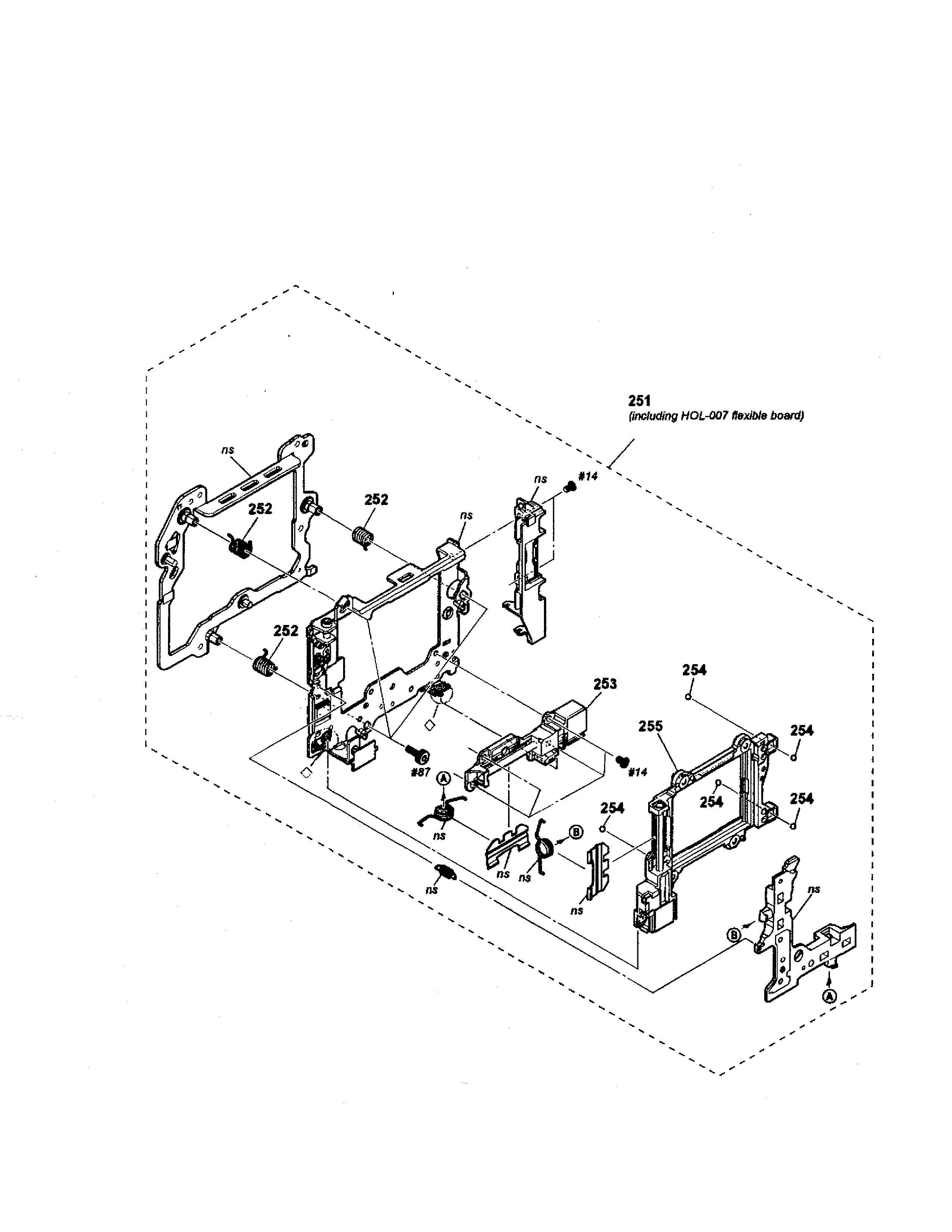 Sony SLT-A37M anti shake unit section diagram