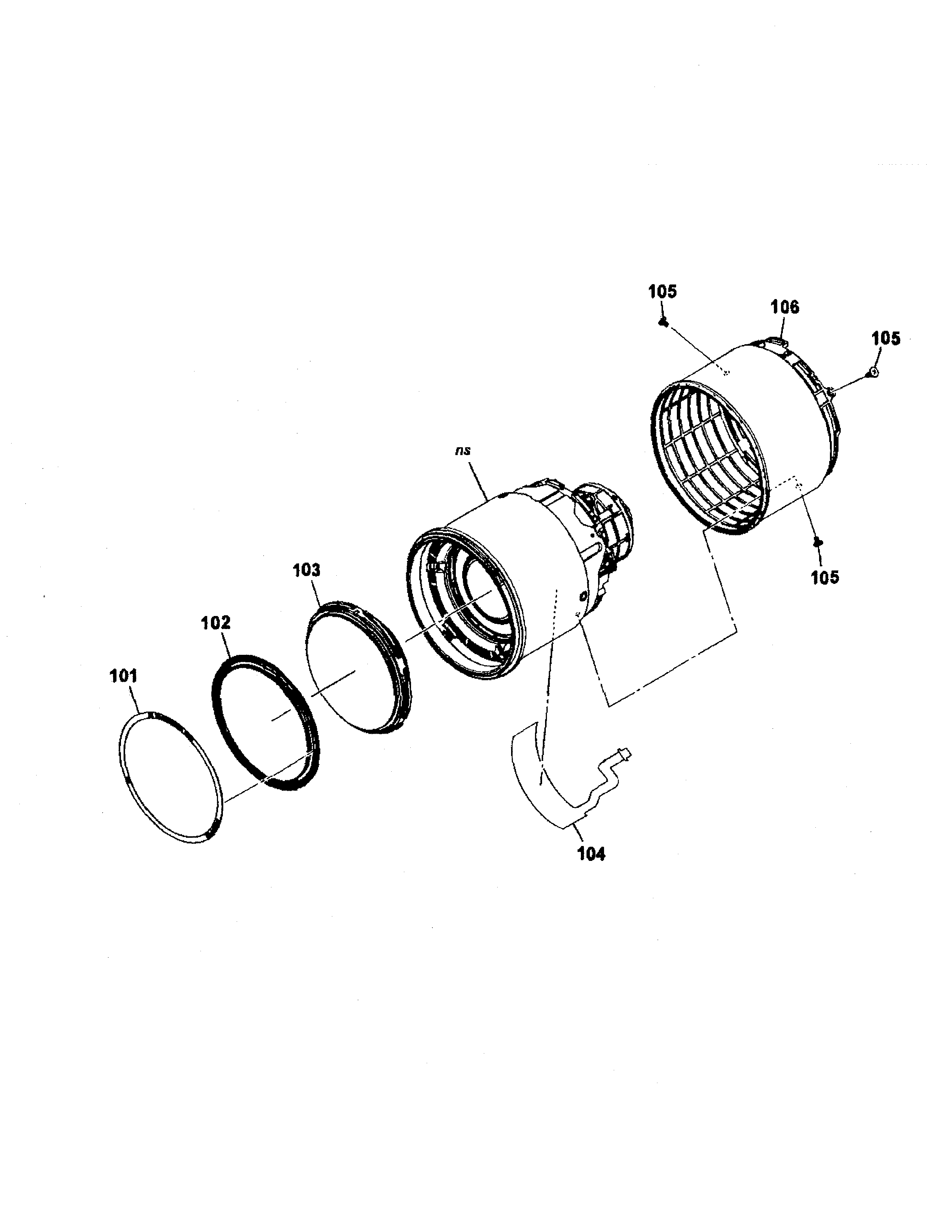 Sony SLT-A37M 1st outer barrel assy, 1st cam barrel diagram