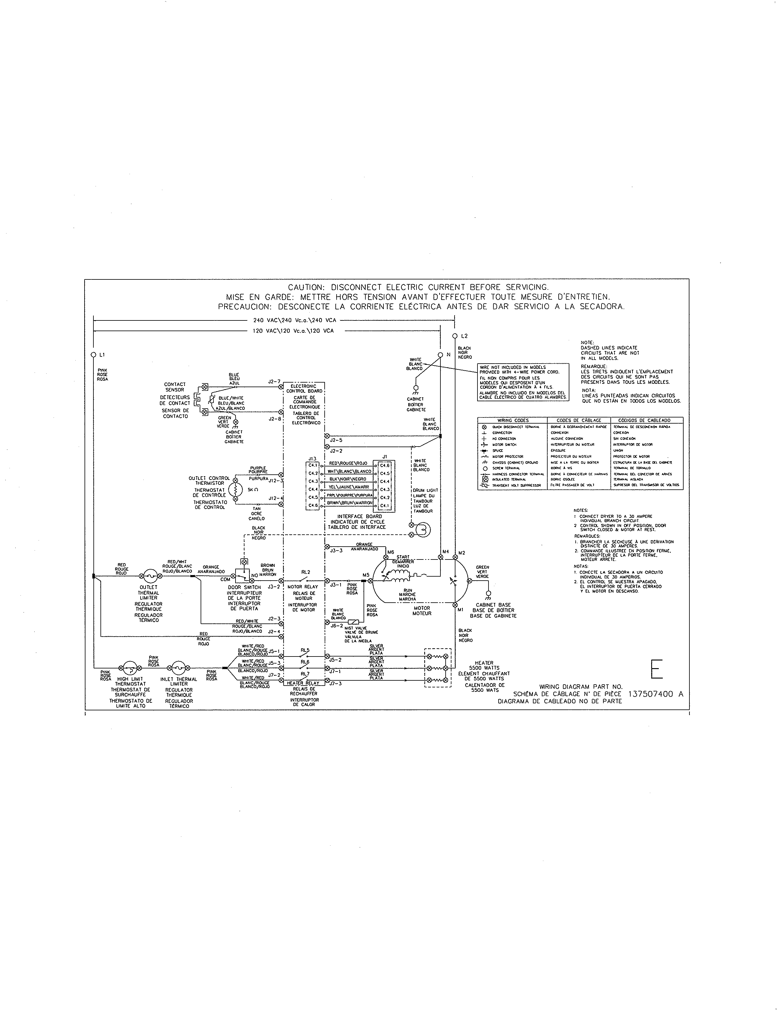 Frigidaire FASE7021NW0 wiring diagram diagram