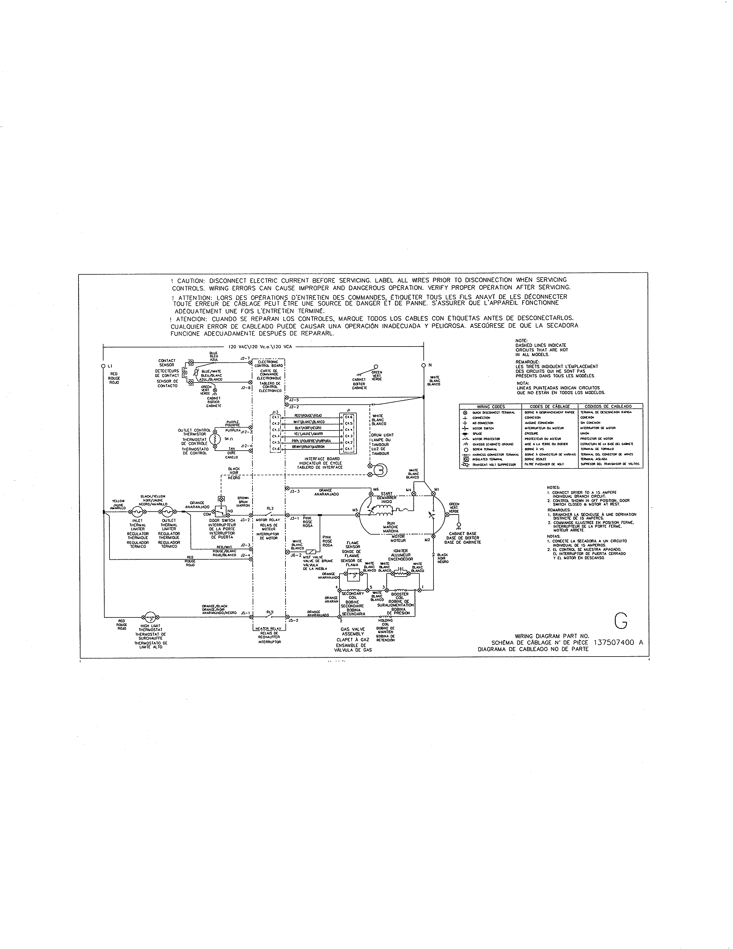 Frigidaire FASE7021NW0 wiring diagram diagram