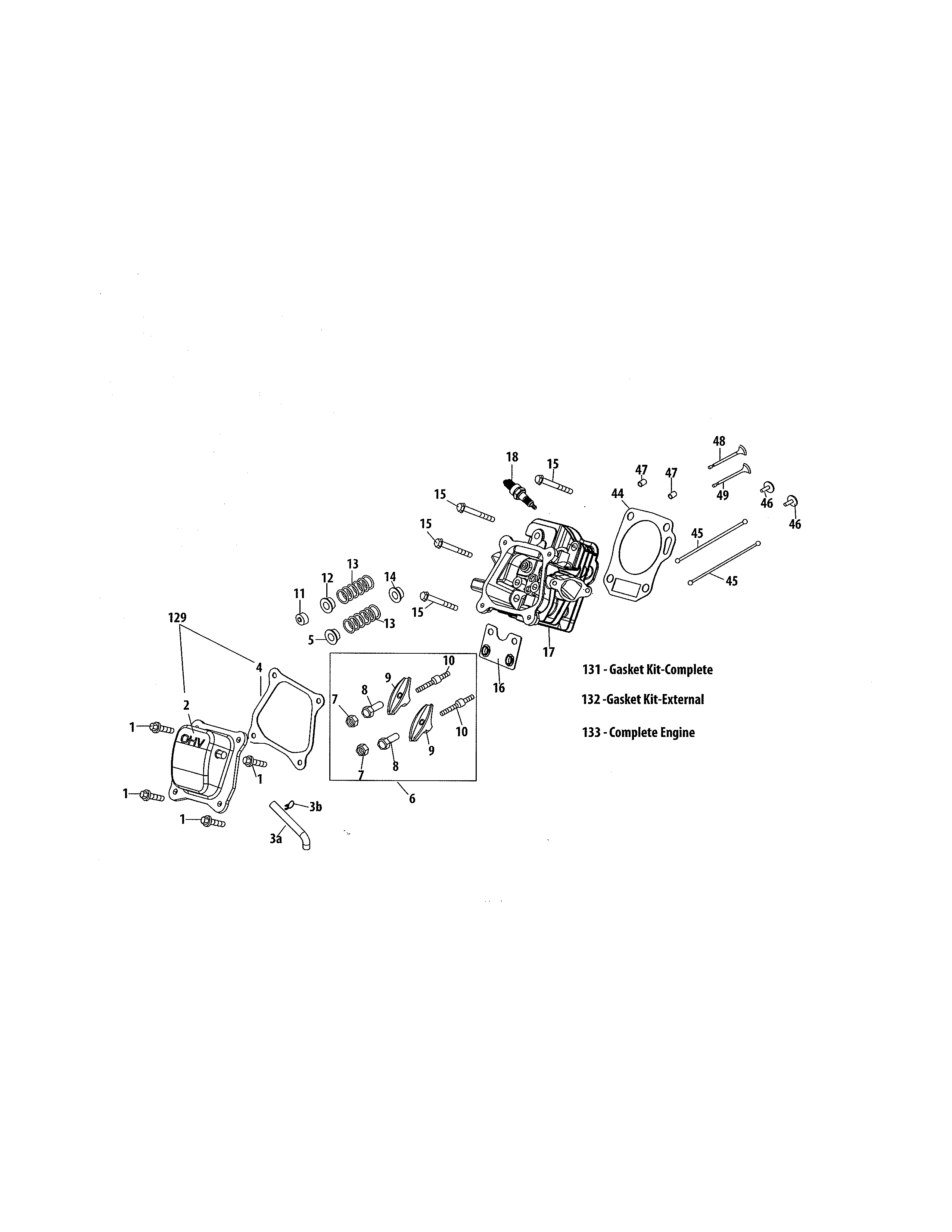 MTD 31AS63TF799 cylinder head diagram