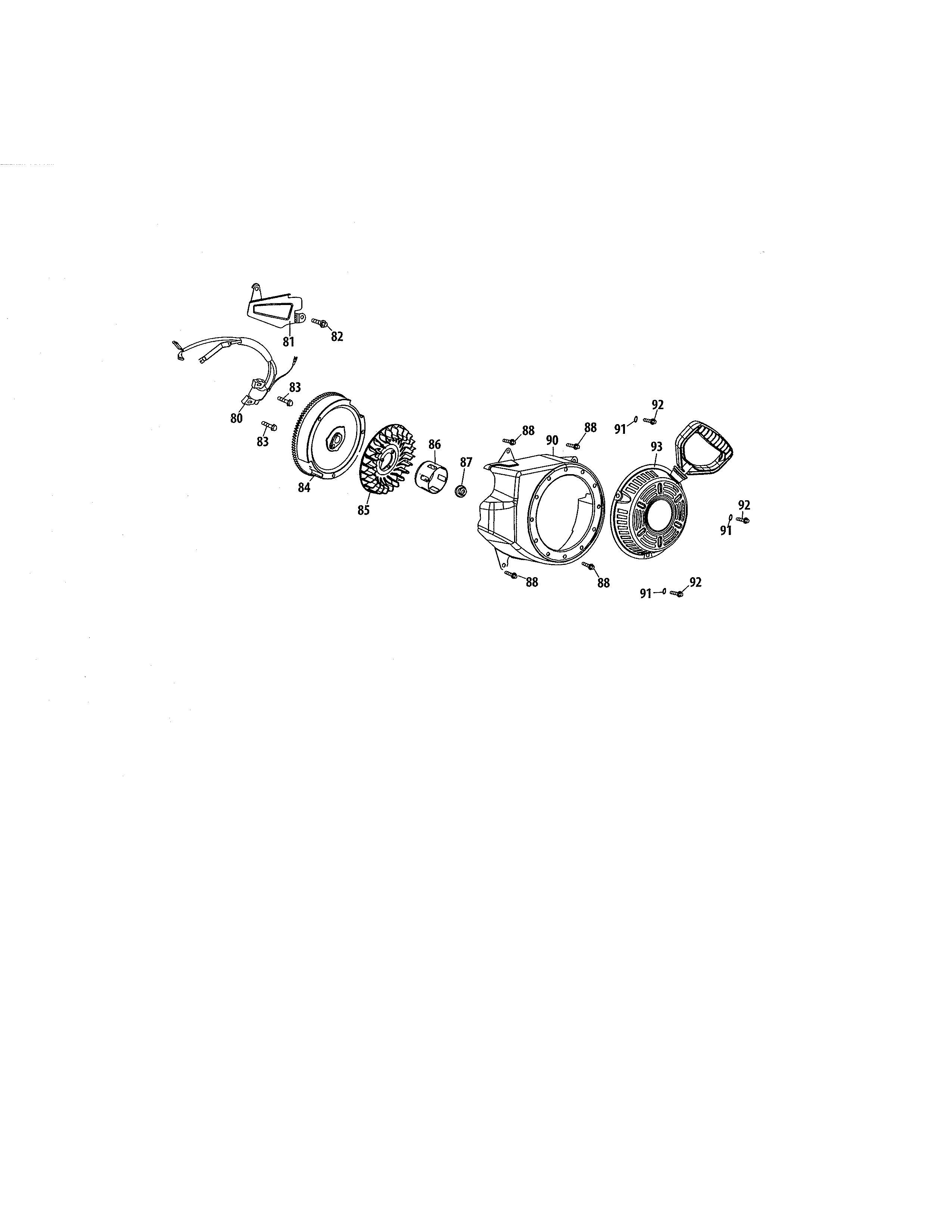 MTD 31AS63TF799 flywheel diagram