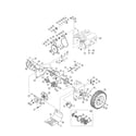 Craftsman 247883950 engine/wheel/gears diagram