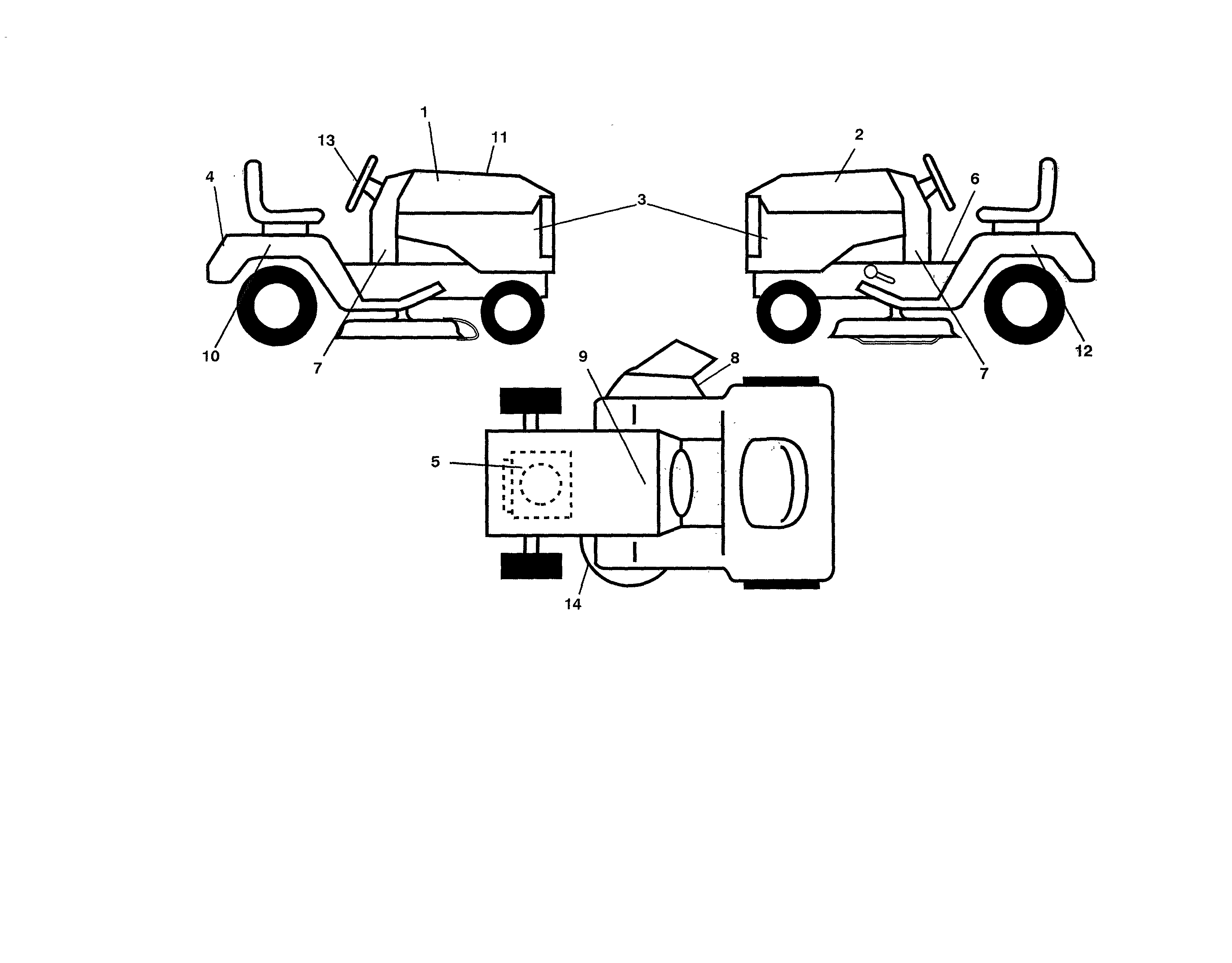 Poulan 96042005900 decals diagram