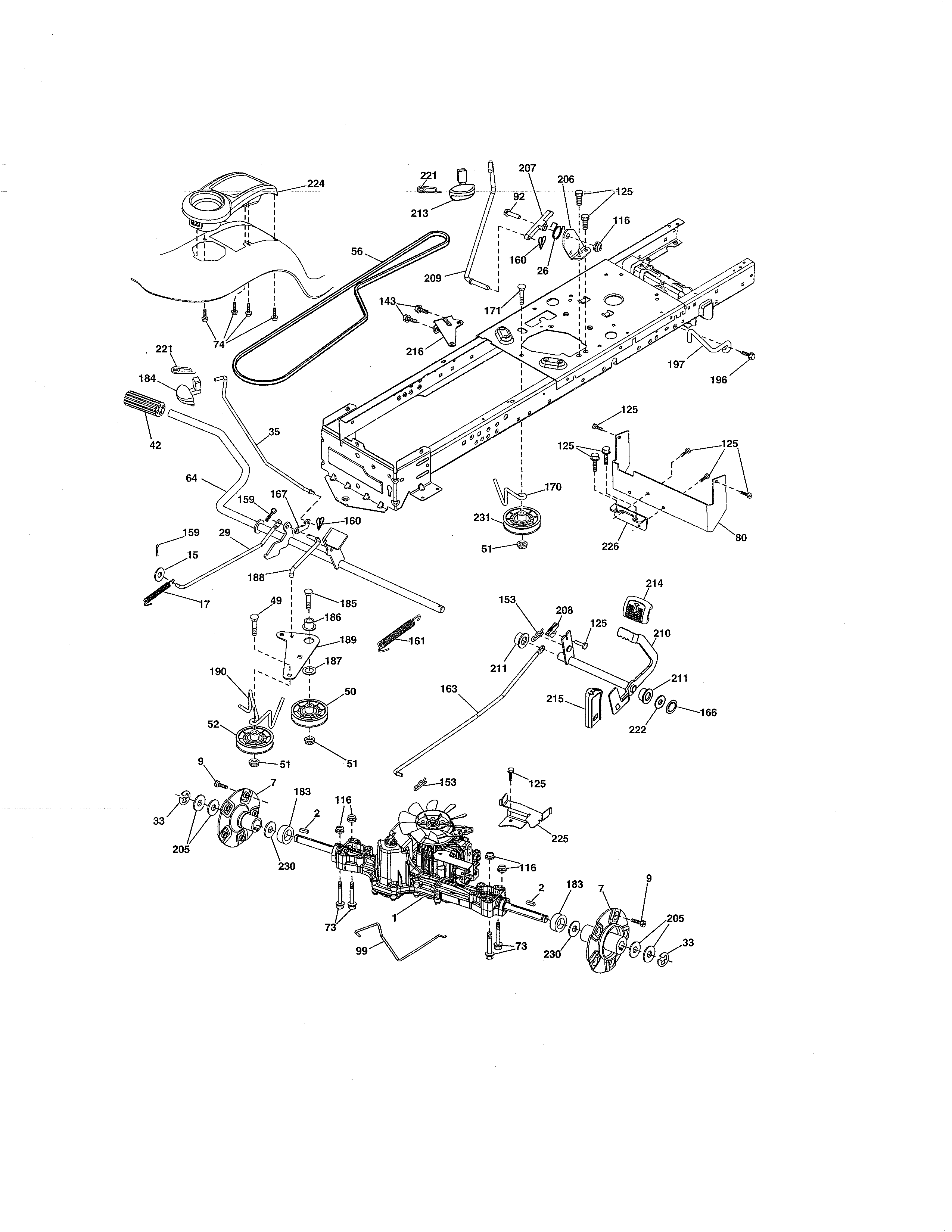 Craftsman 917286420 ground drive diagram