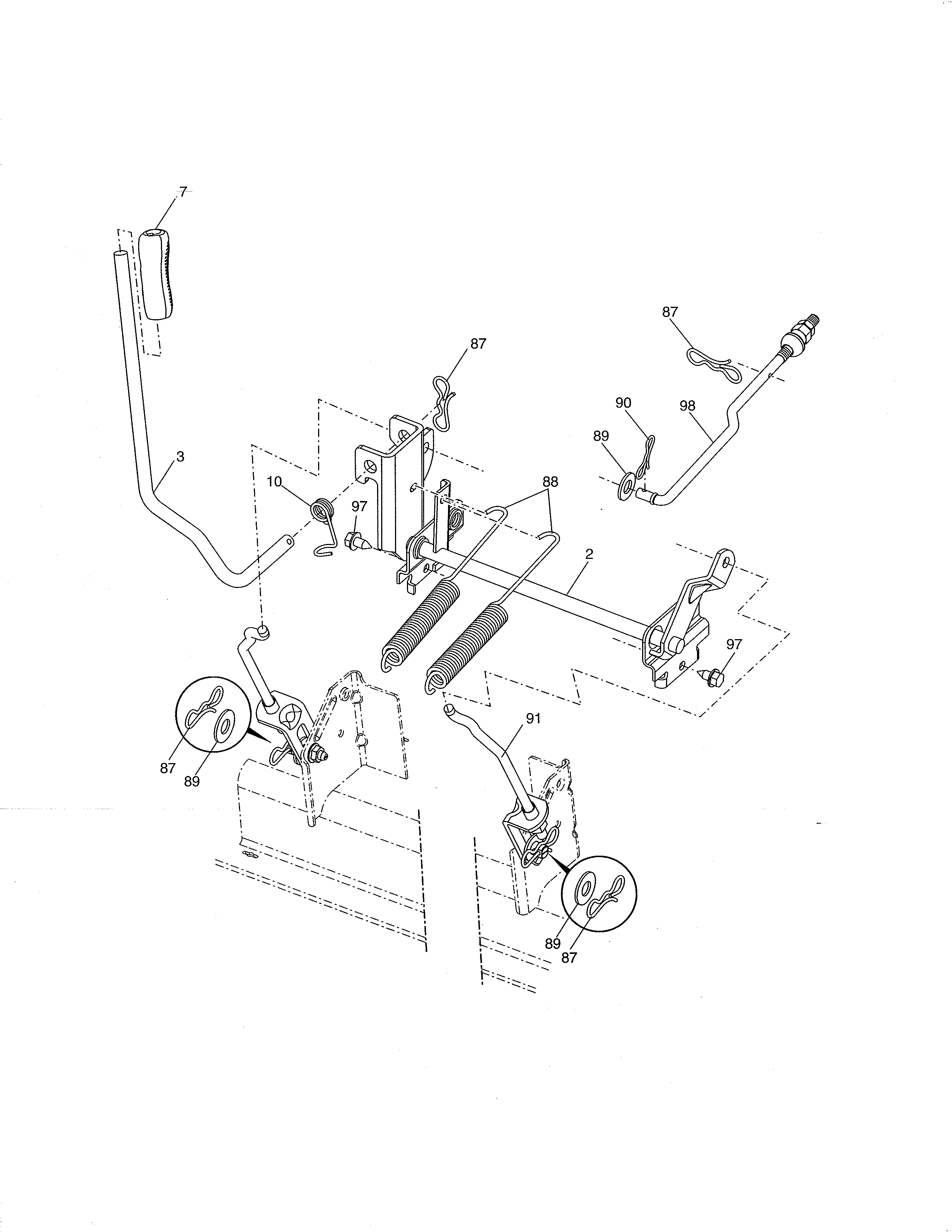 Craftsman 917286420 lift assembly diagram