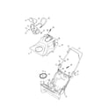 MTD 31AS2S1D793 chute/handle/top cover diagram