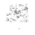 Poulan PP4218A chassis/bar/handle diagram