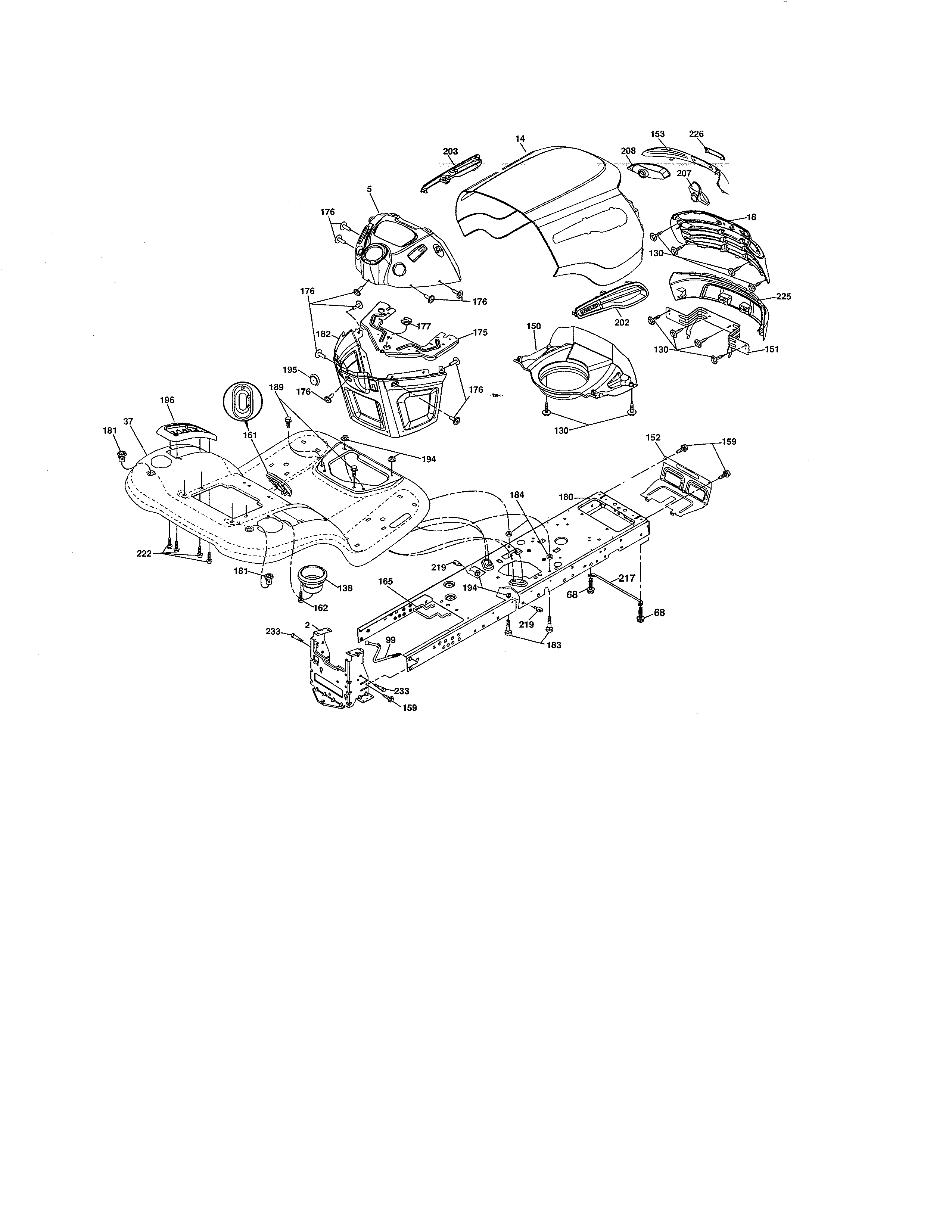 Craftsman 917276700 chassis diagram