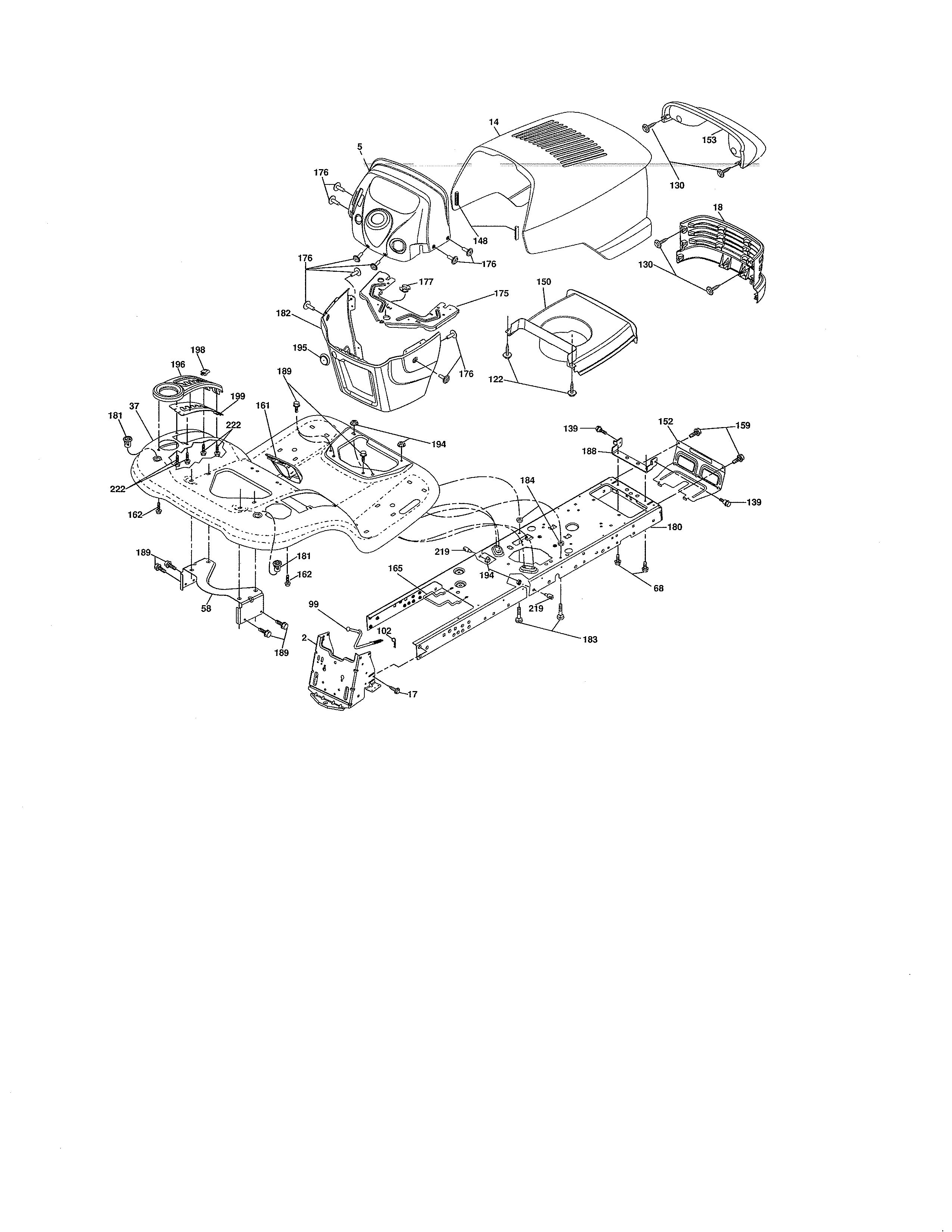 Craftsman 917276844 chassis & enclosures diagram