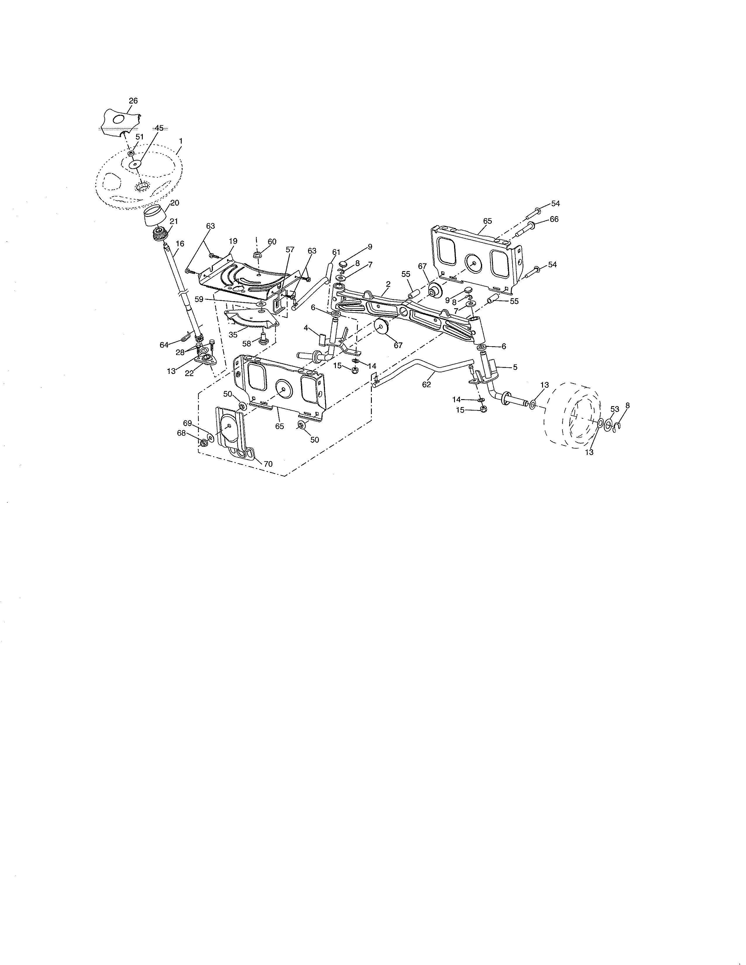 Craftsman 917276844 steering diagram