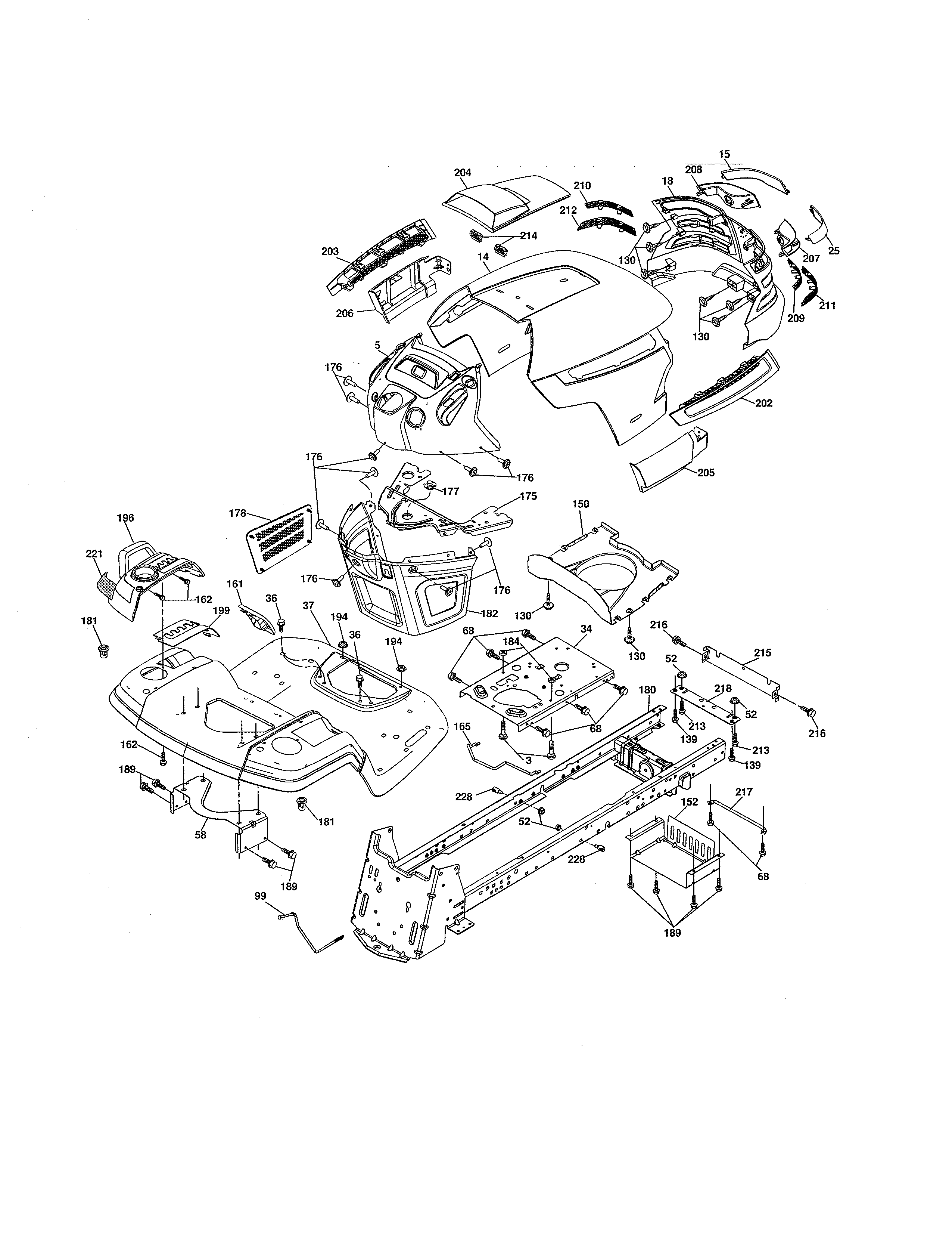 Husqvarna 917279260 chassis diagram