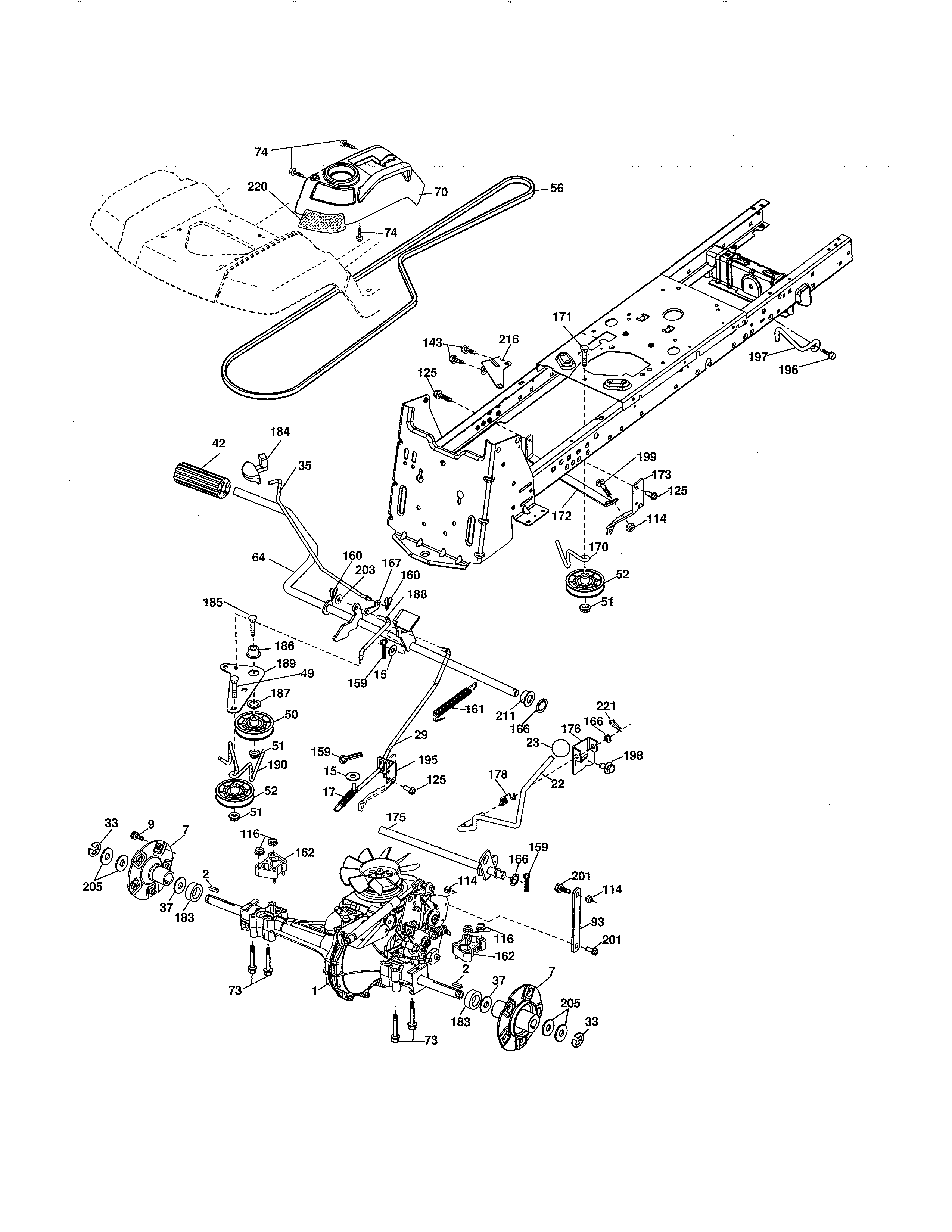 Husqvarna 917279260 drive diagram