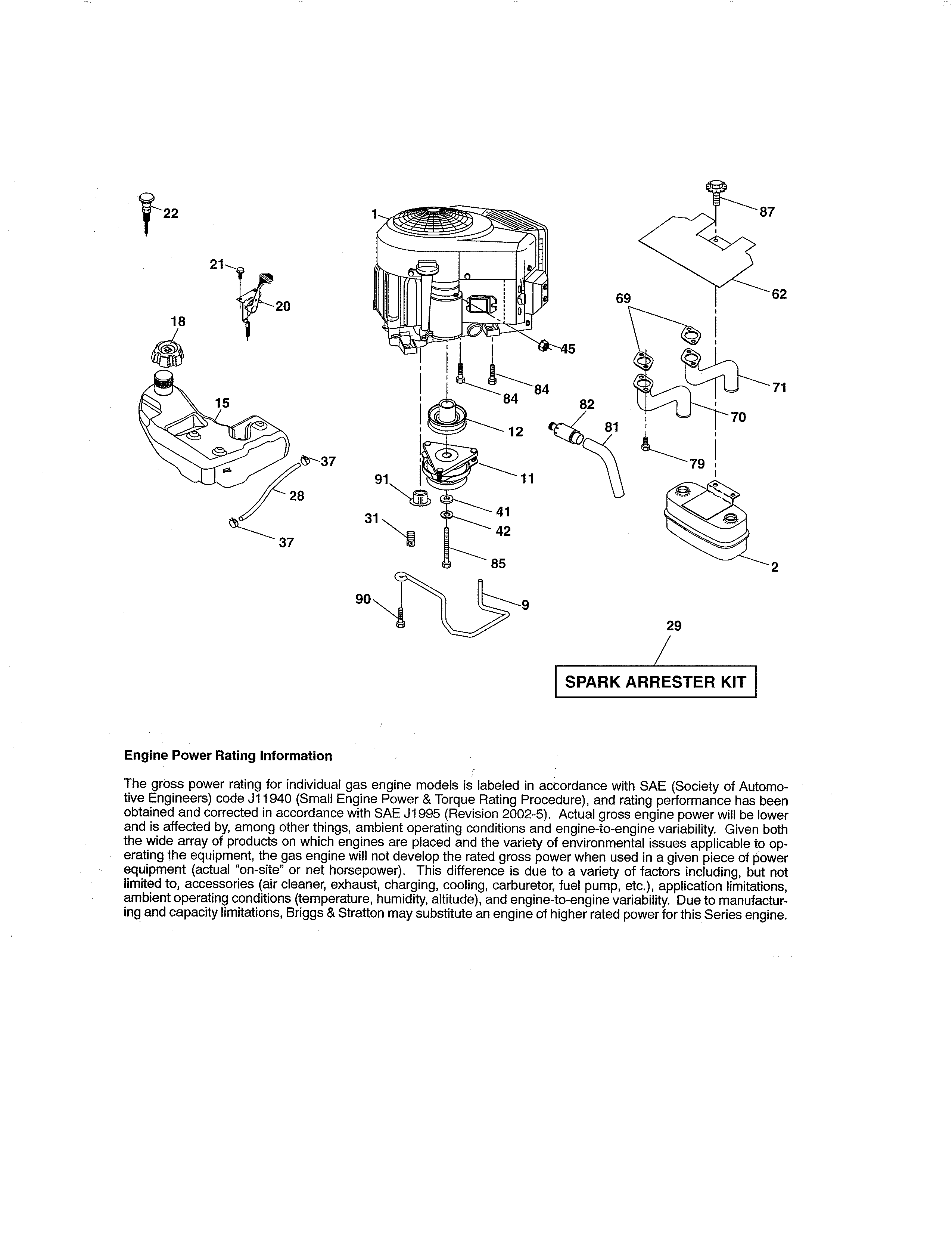Craftsman 917288420 engine diagram