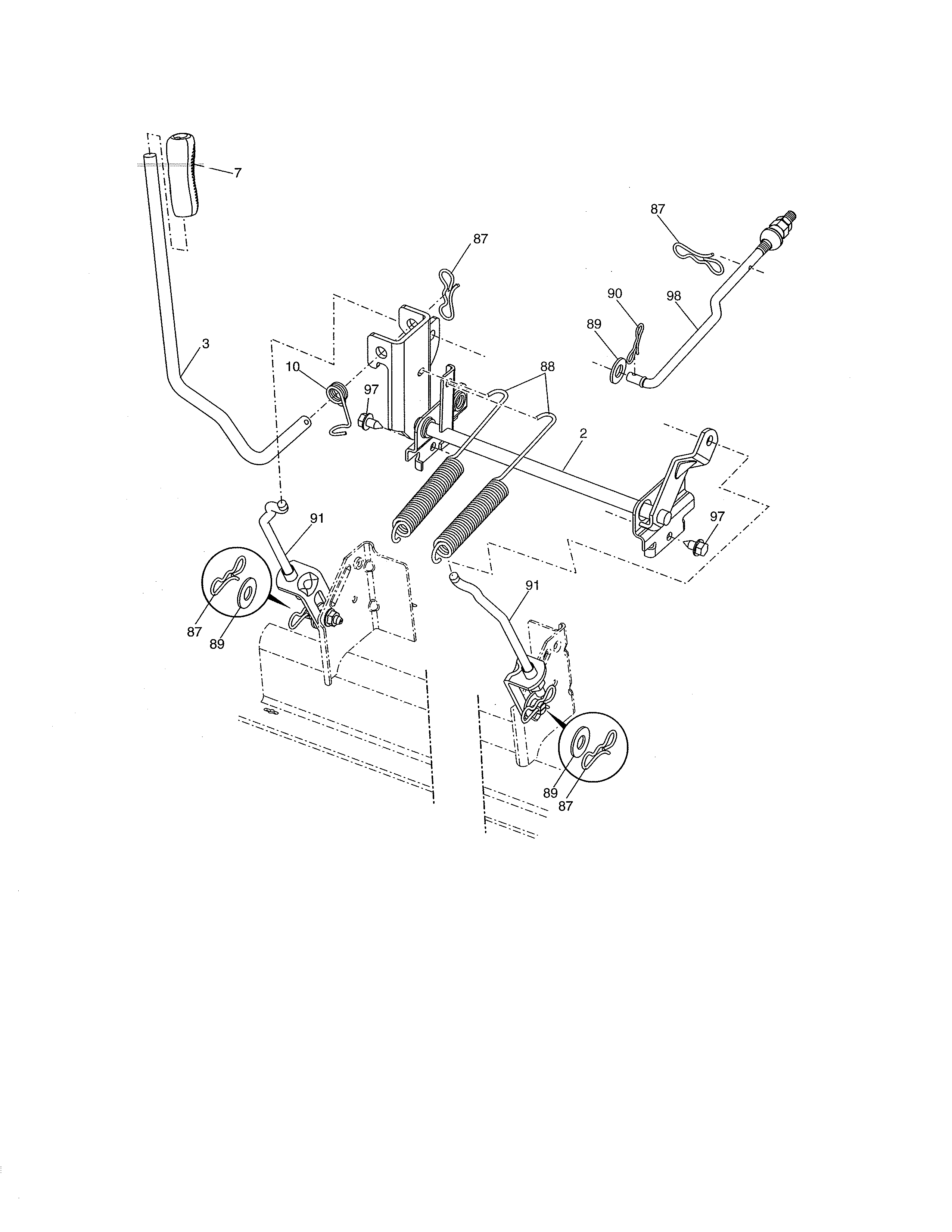 Craftsman 917288420 lift diagram