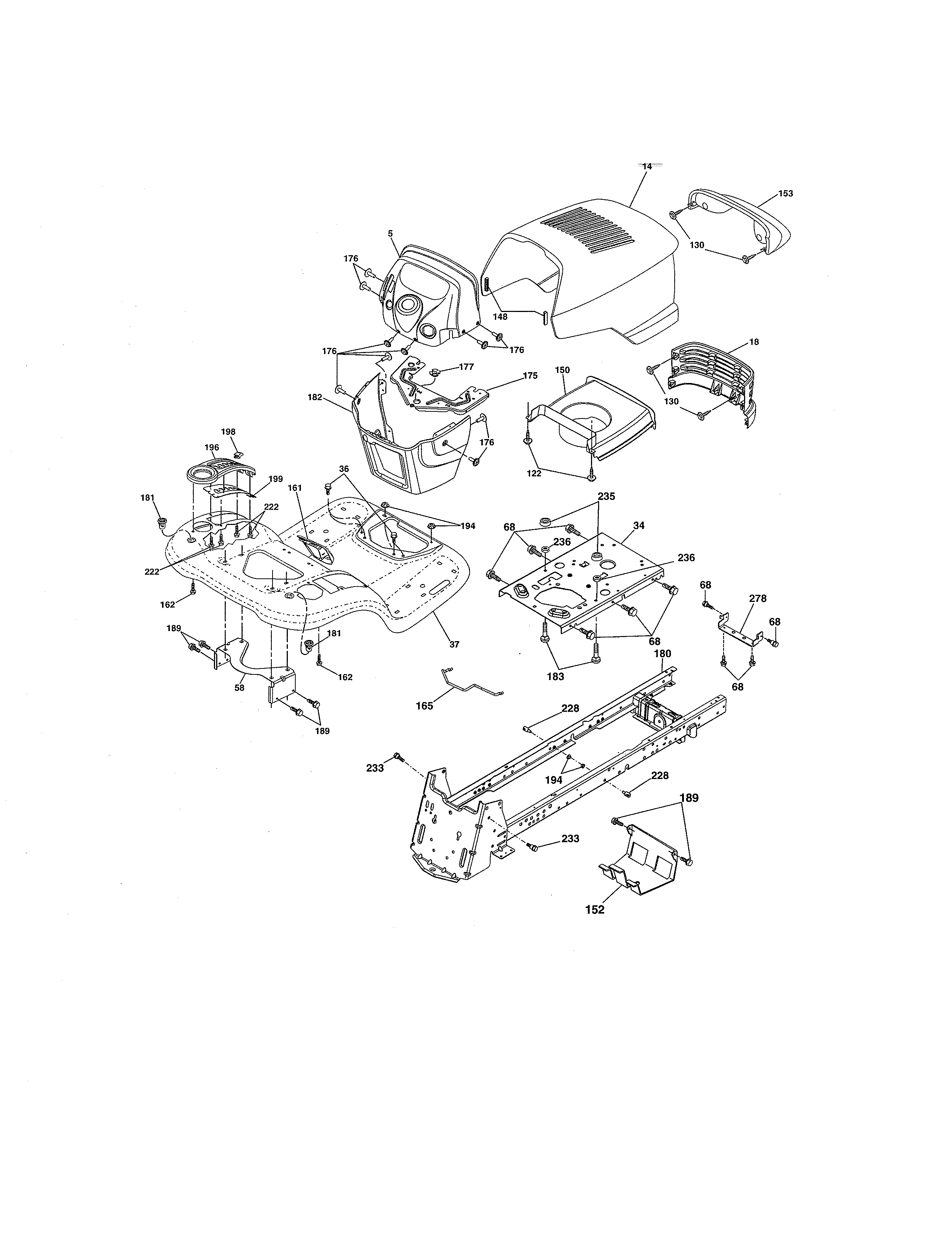 Craftsman 917288480 chassis diagram