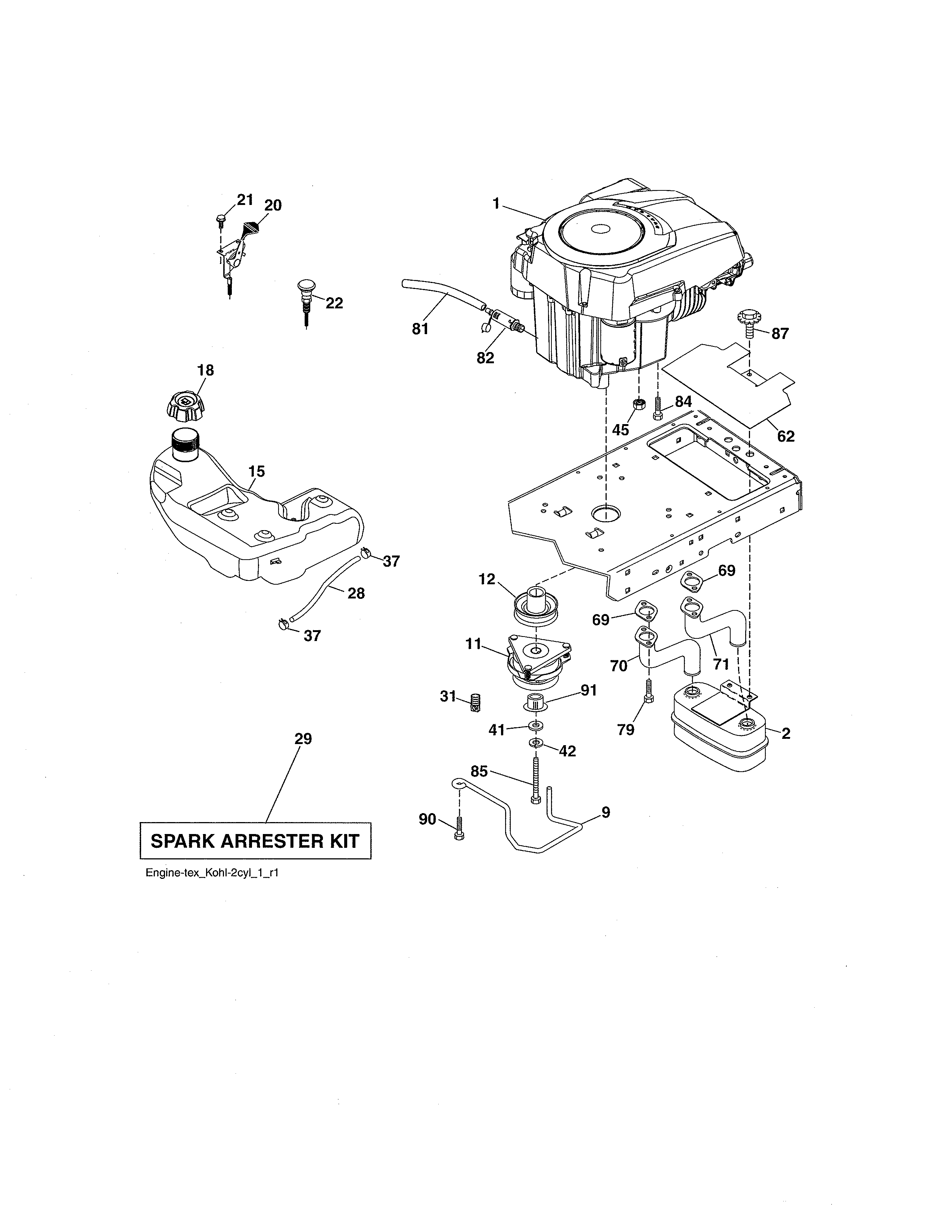 Craftsman 917288480 engine diagram