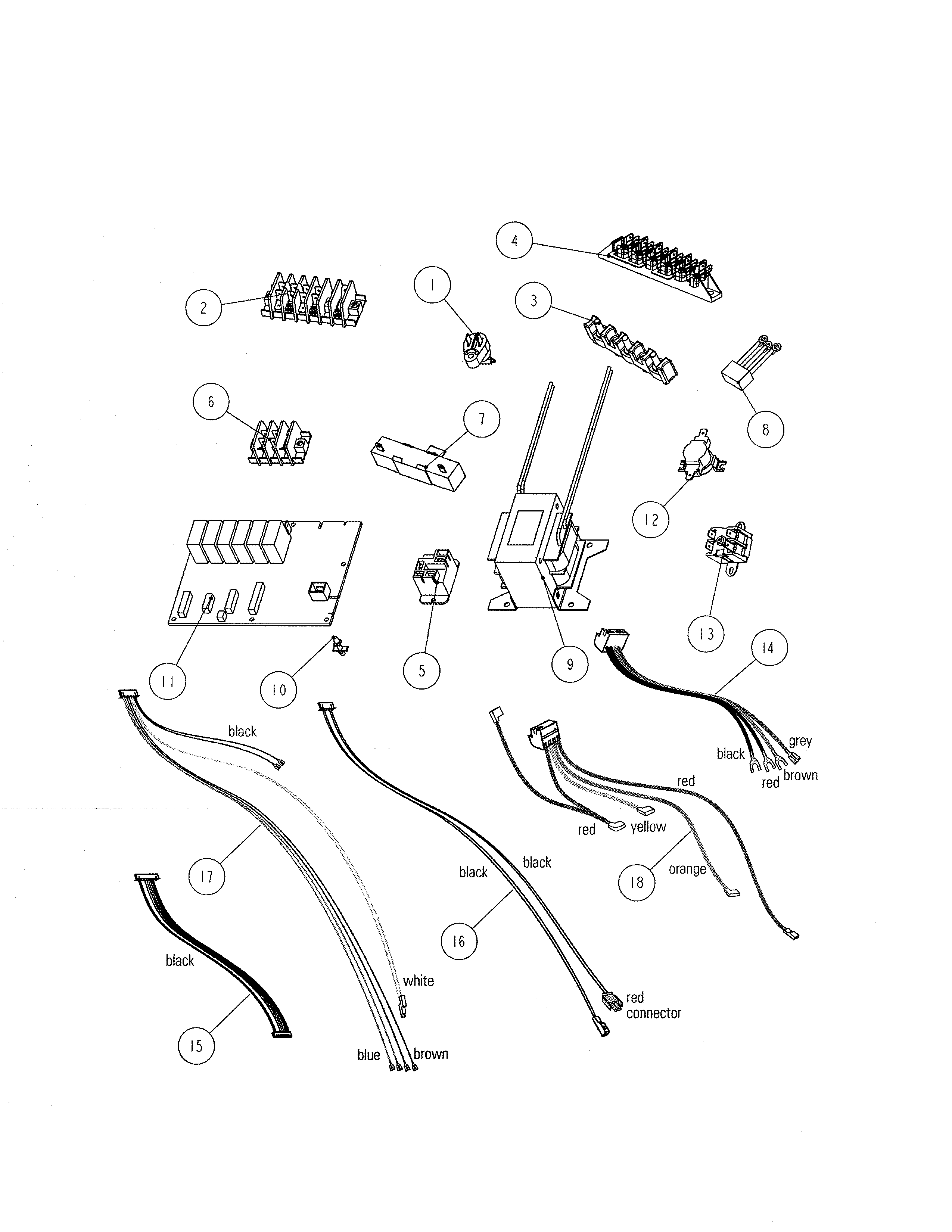 Fisher & Paykel OS302A electronic assembly diagram
