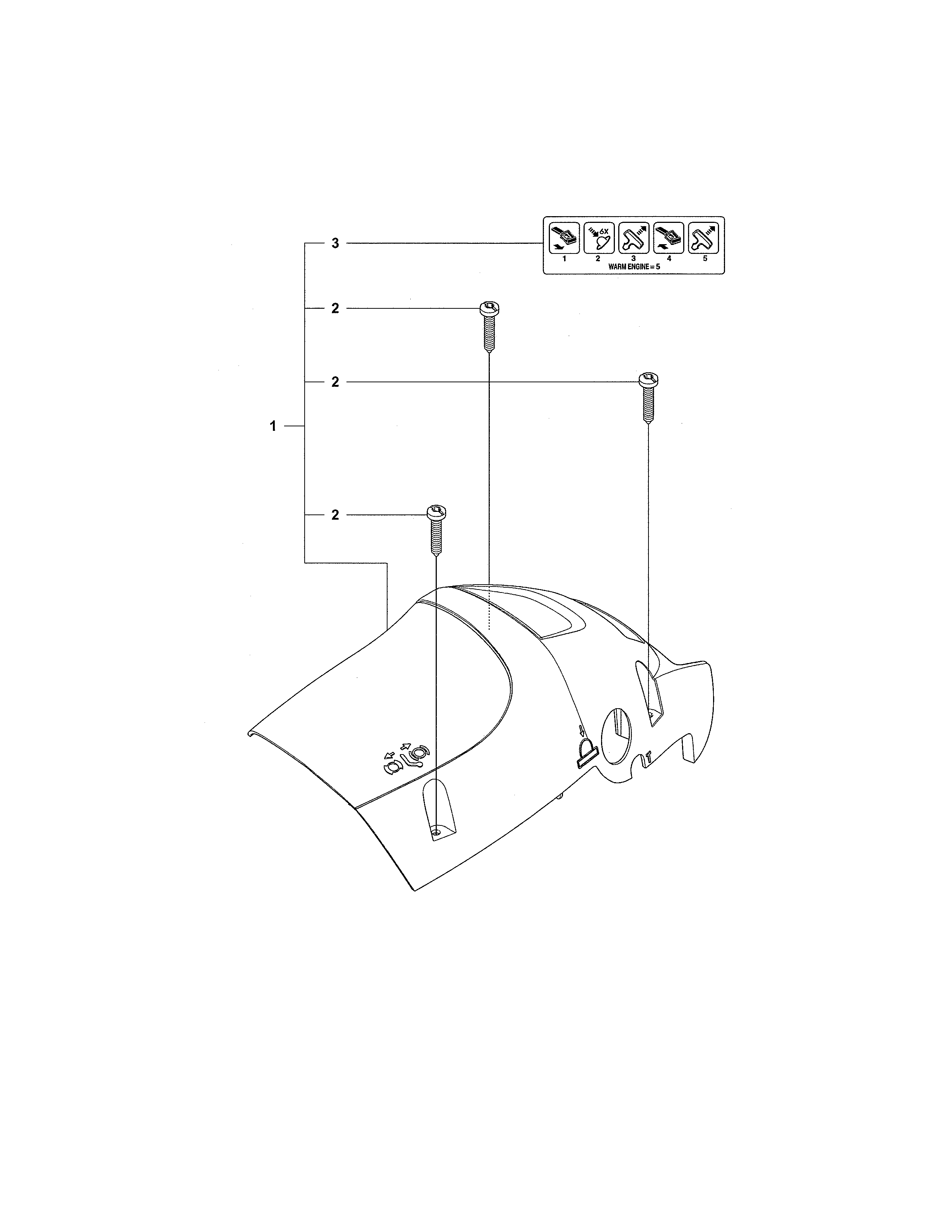 McCulloch 967027501 cylinder cover diagram