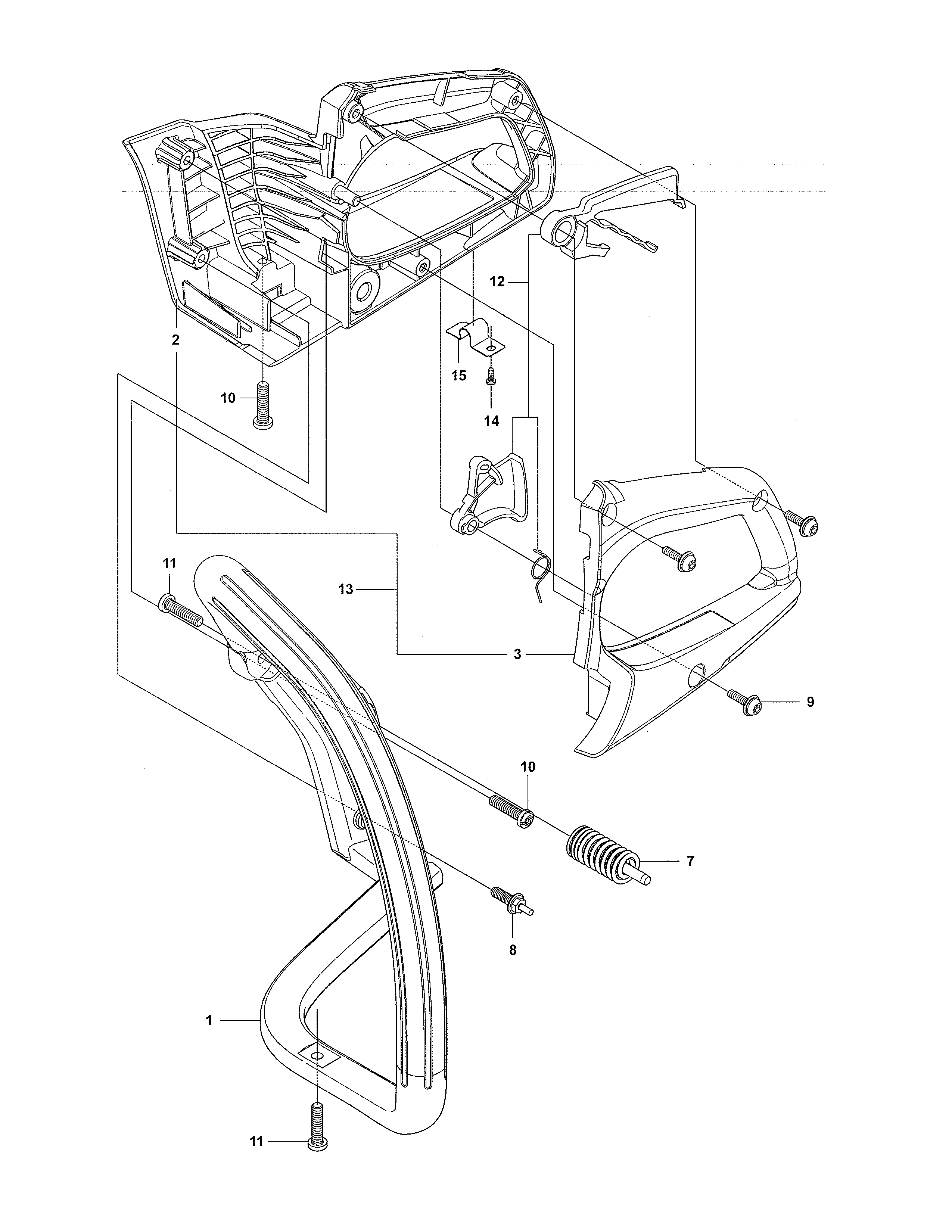 McCulloch 967027501 handle diagram