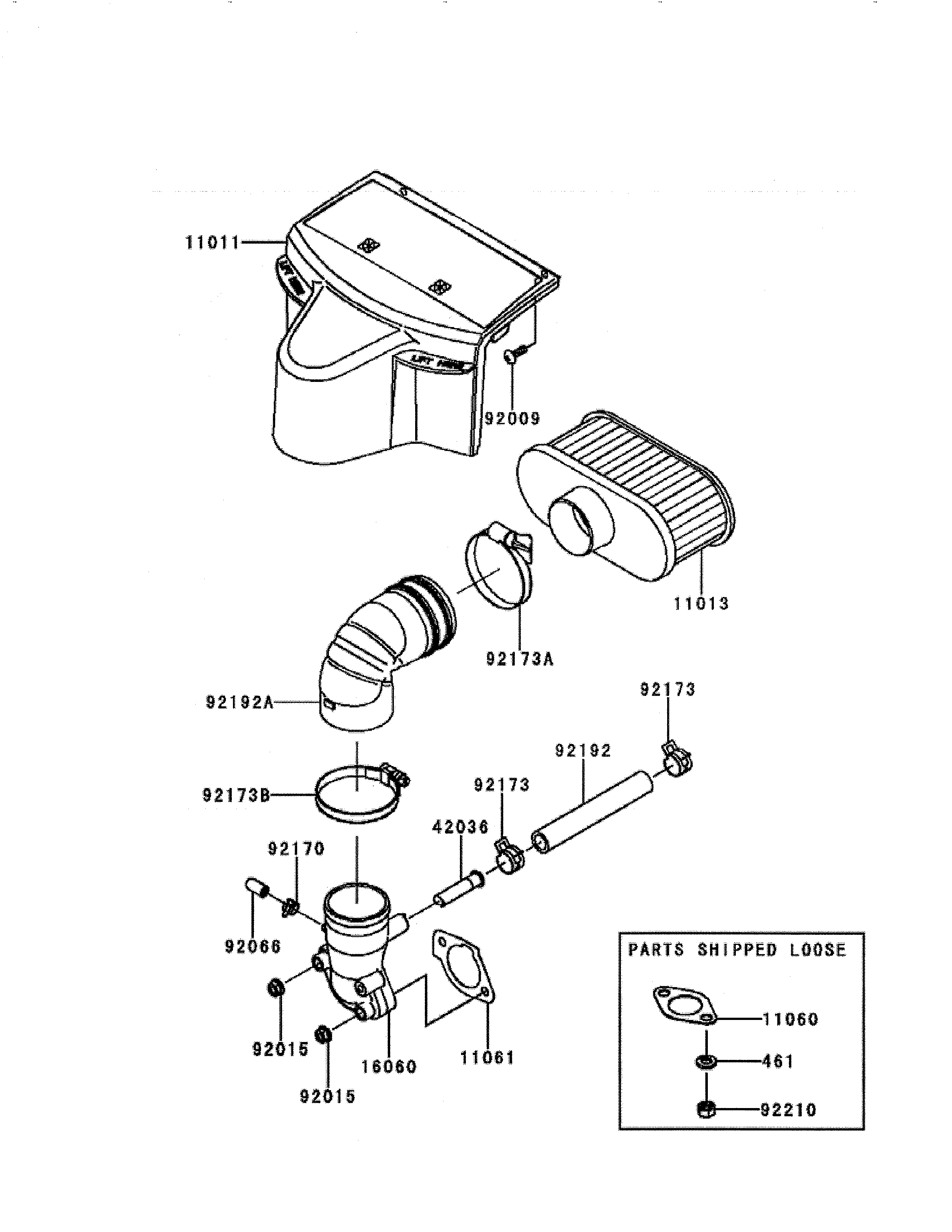 Husqvarna LGT24K54/240471 air-filter/muffler diagram