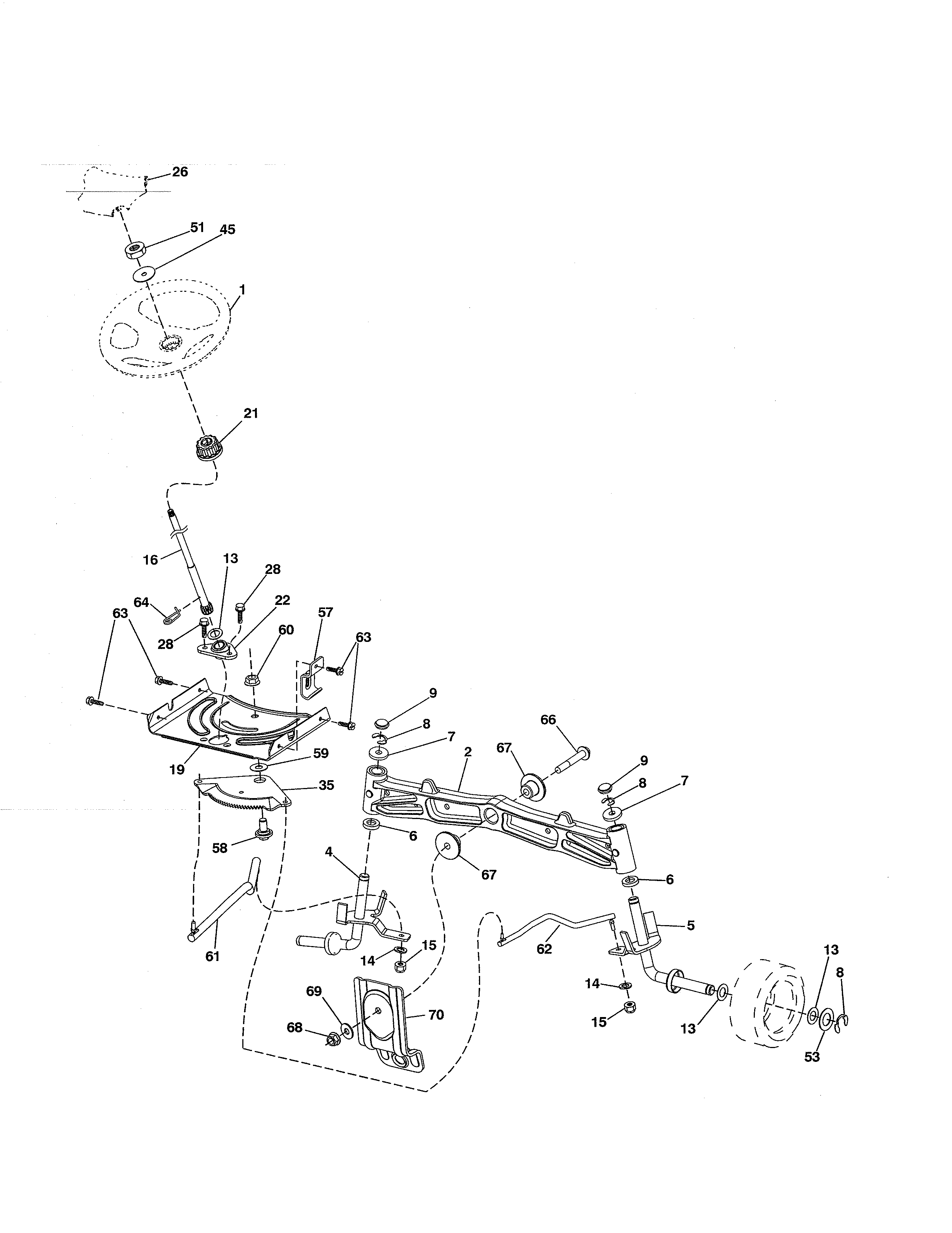 Husqvarna LGT24K54/240471 steering diagram