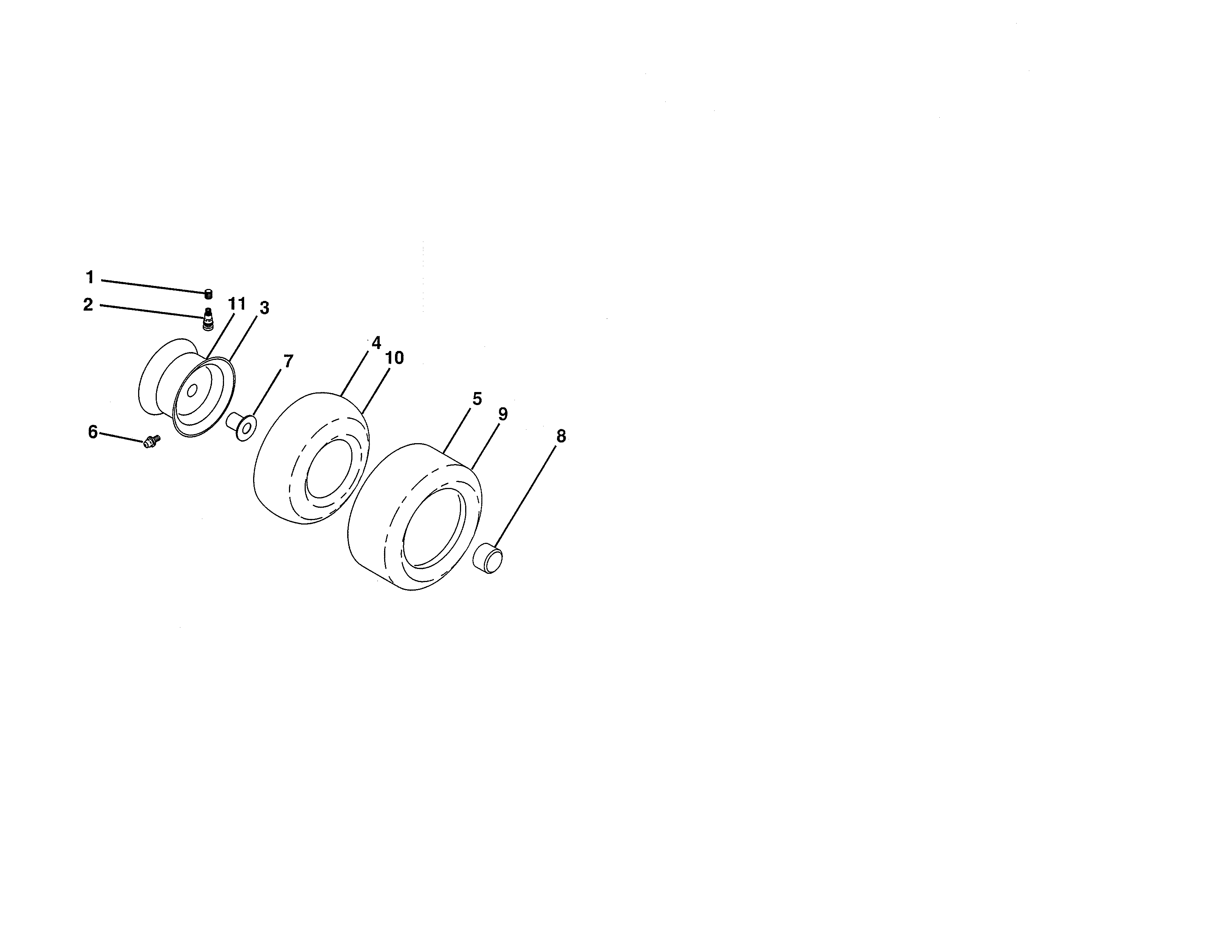 Husqvarna LGT24K54/240471 wheels & tires diagram