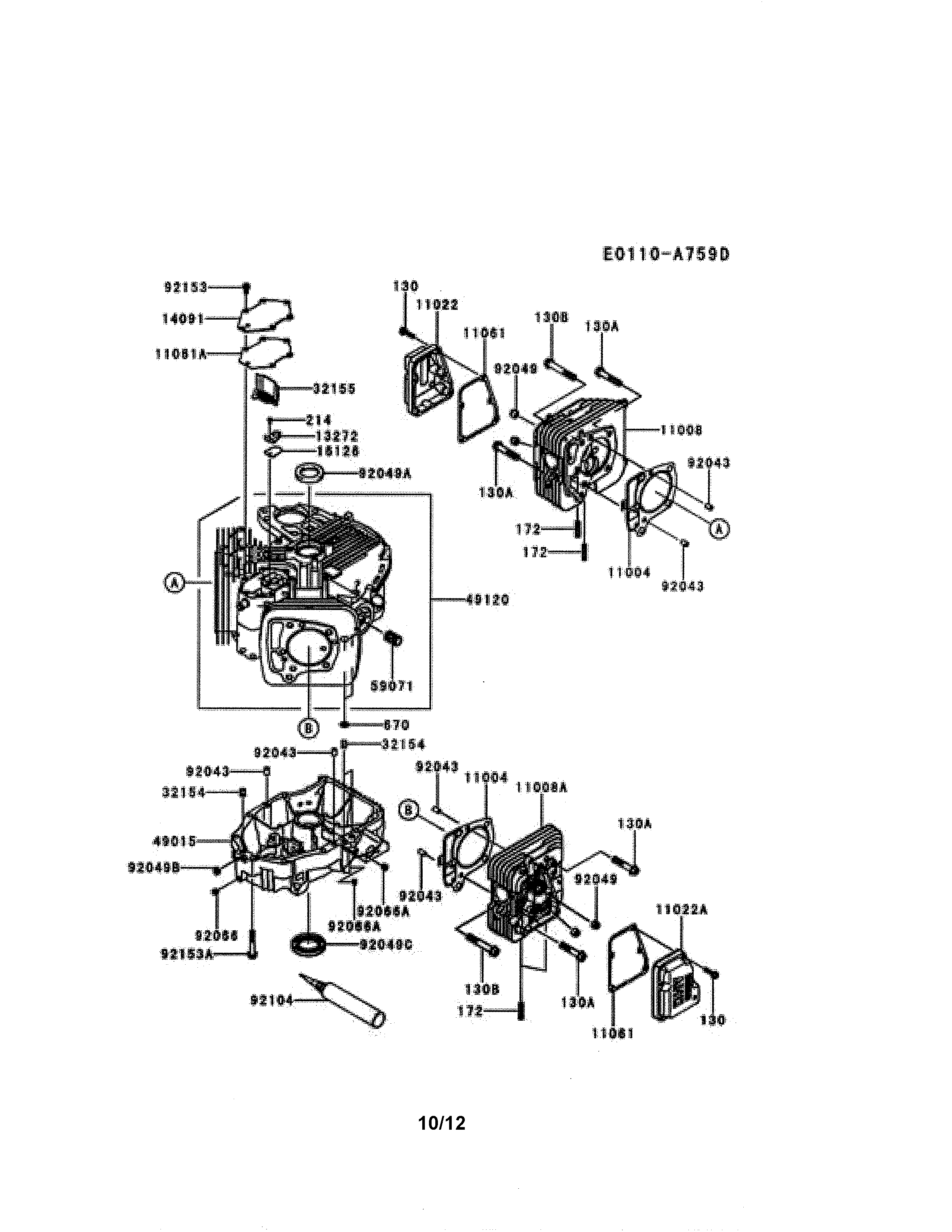 Craftsman 917255729 cylinder/crankcase diagram