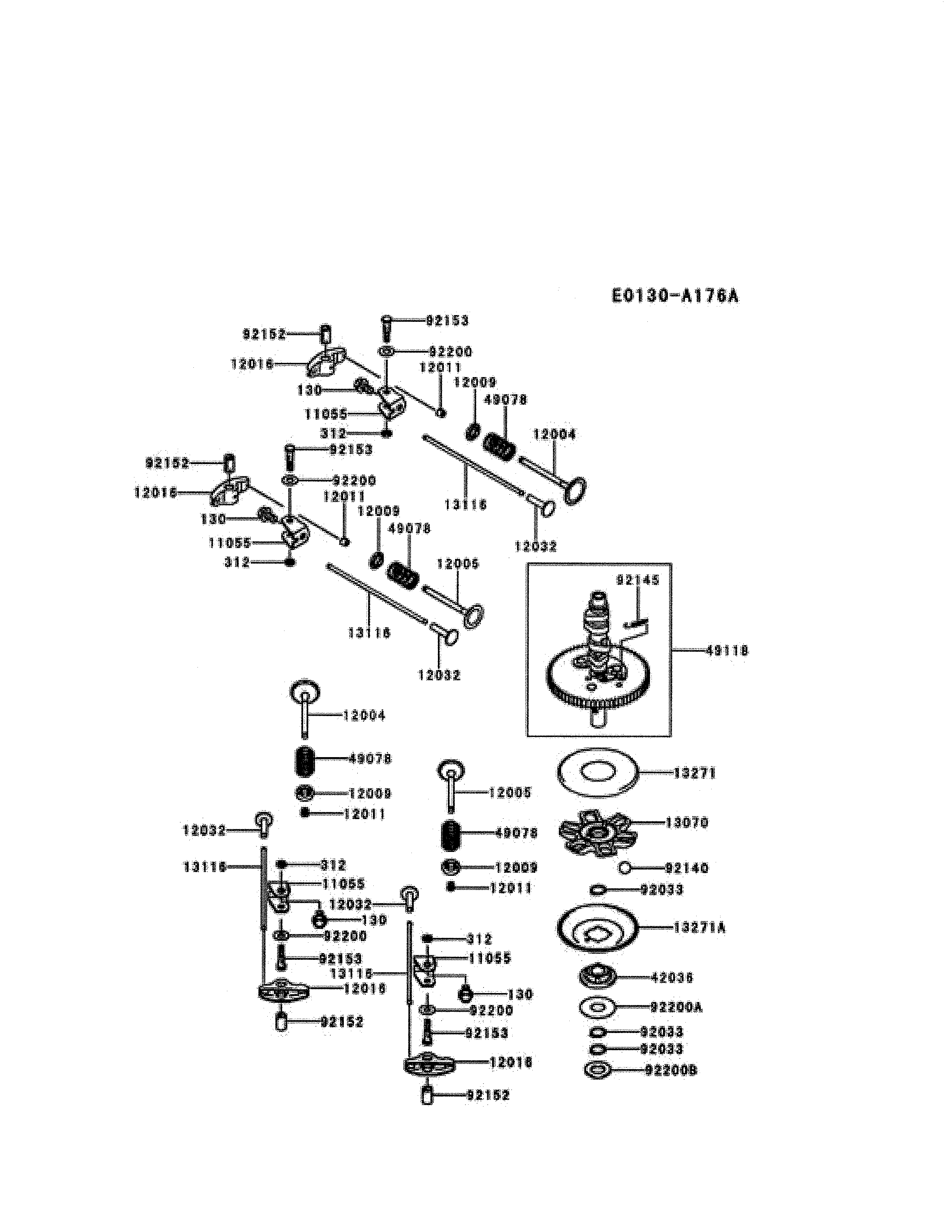 Craftsman 917255729 valve/camshaft diagram