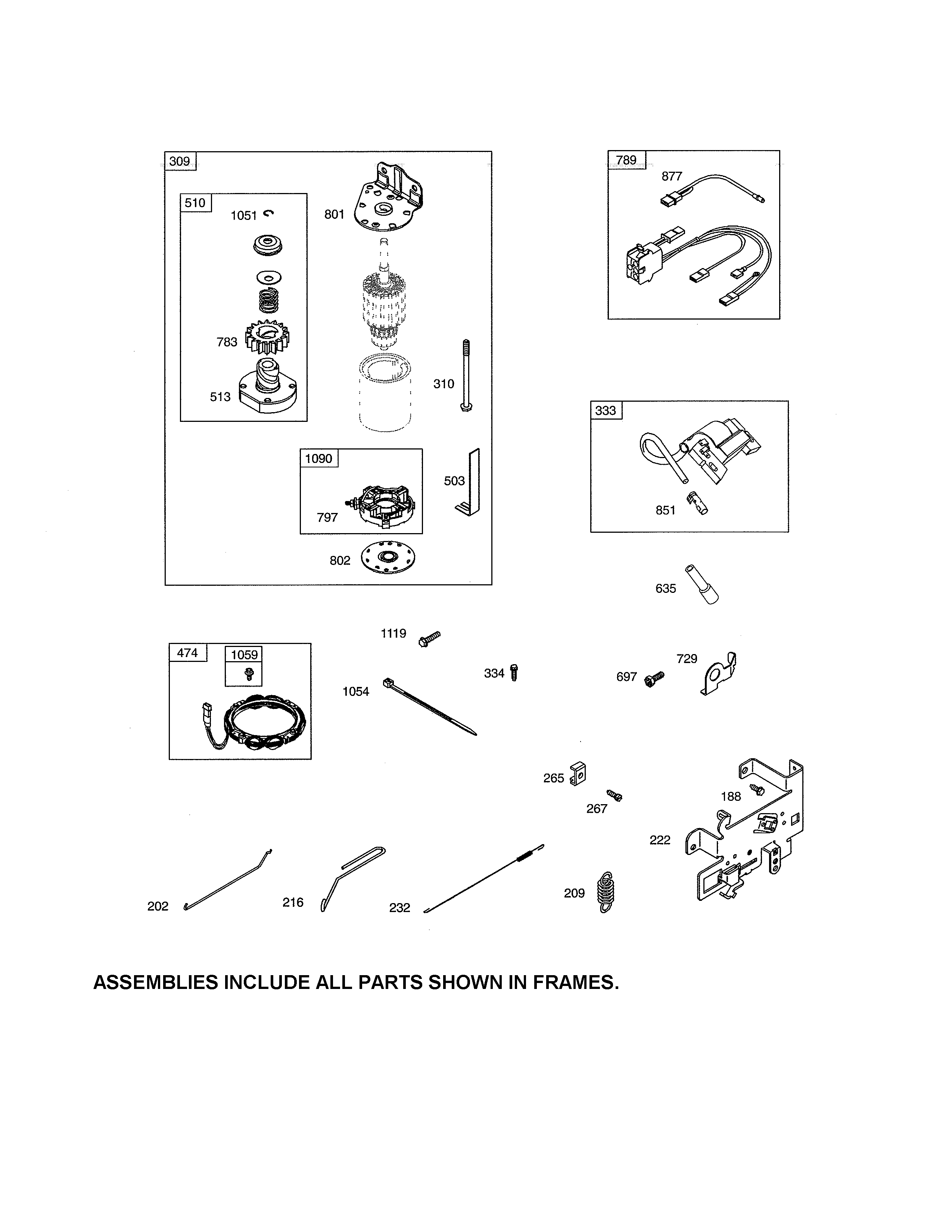 Craftsman 917992960 motor-starter/alternator diagram