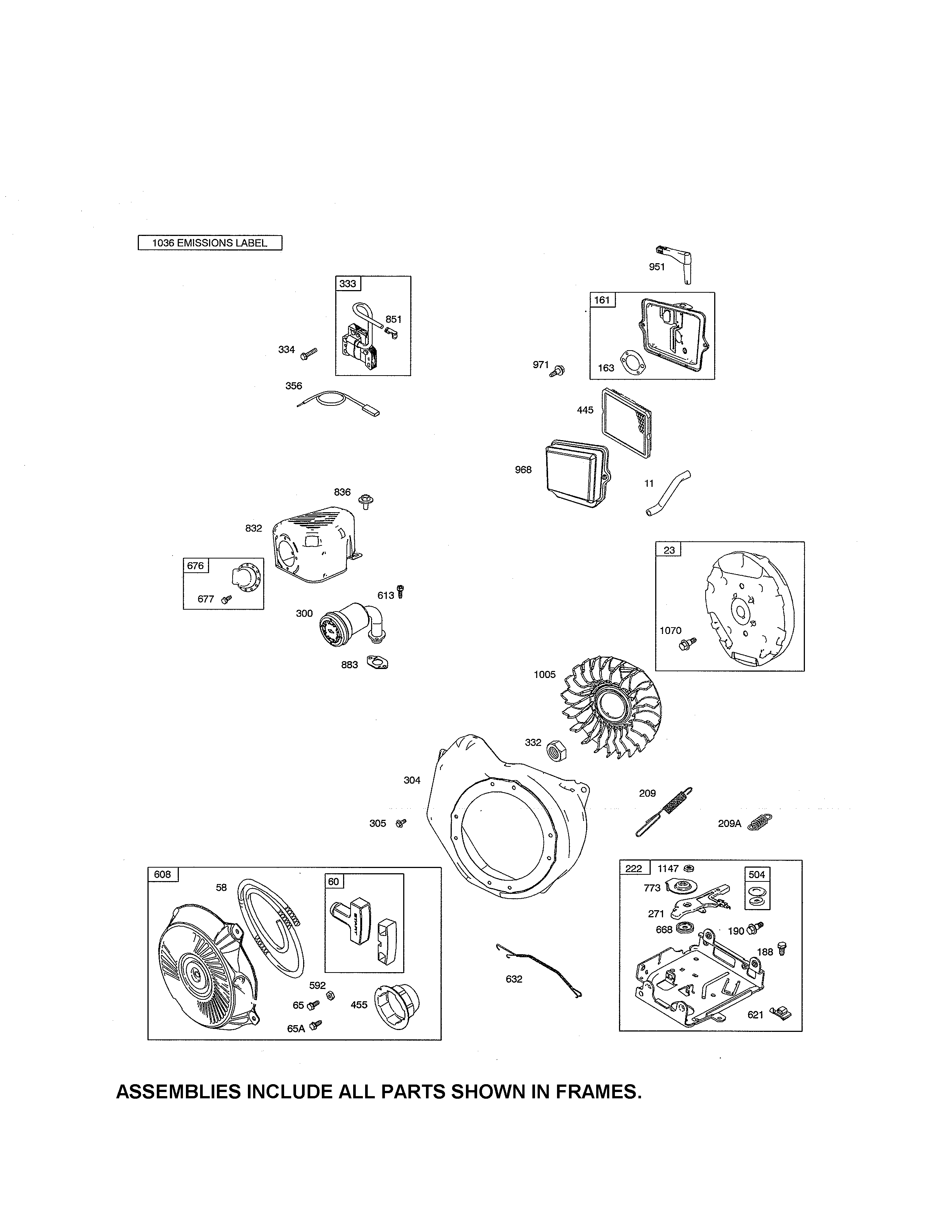 Craftsman 917986941 rewind starter/flywheel diagram