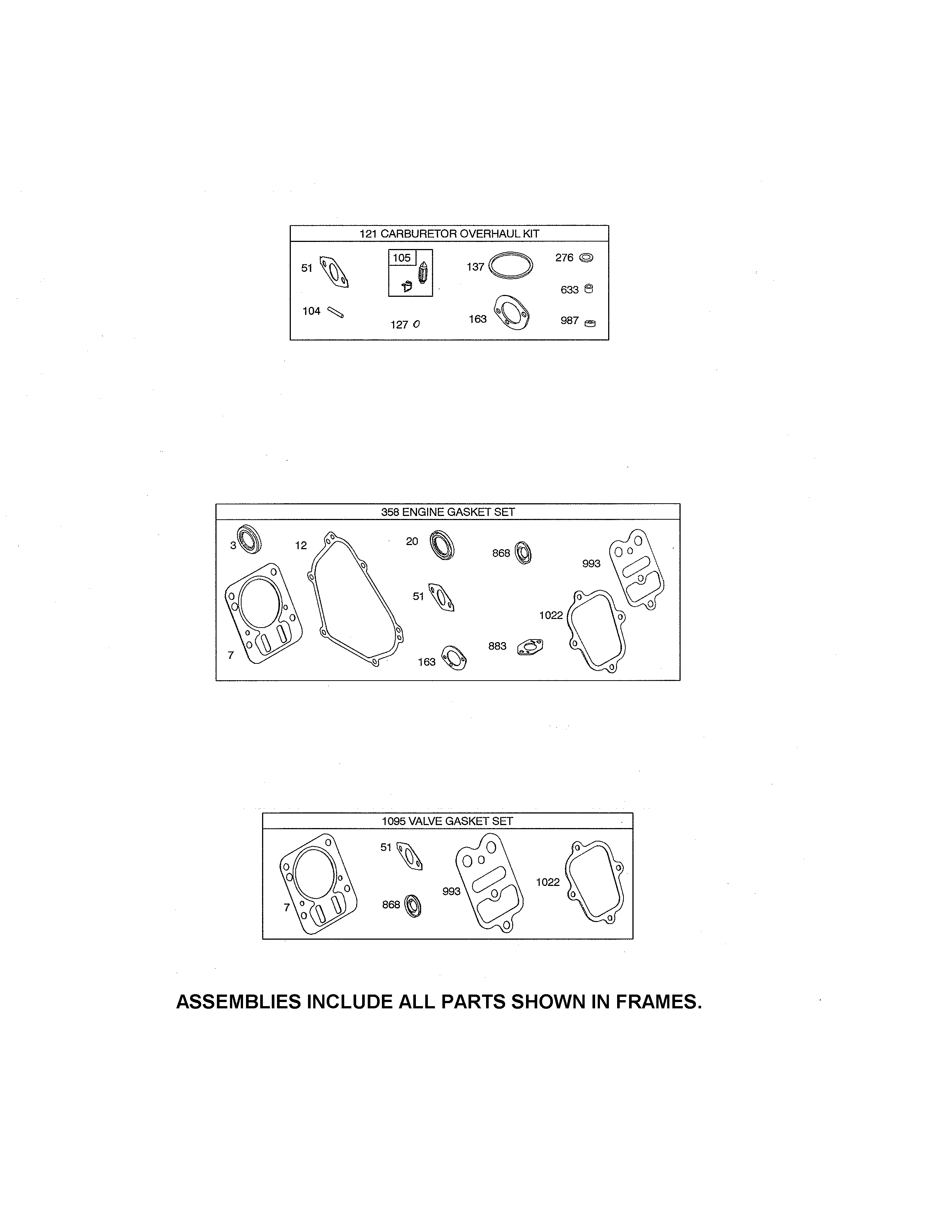 Craftsman 917986941 gasket sets diagram