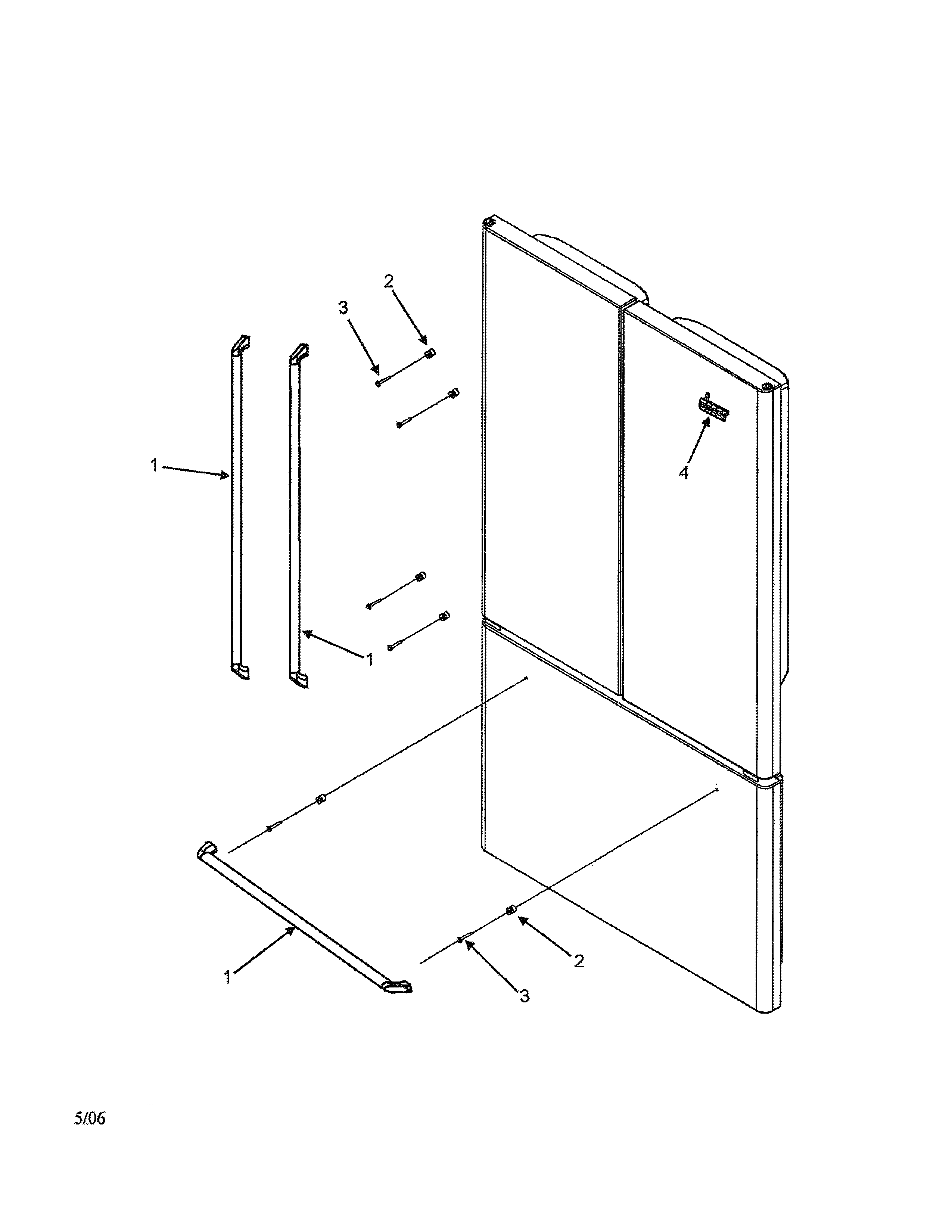 Dacor EF36BNDFSS handles diagram