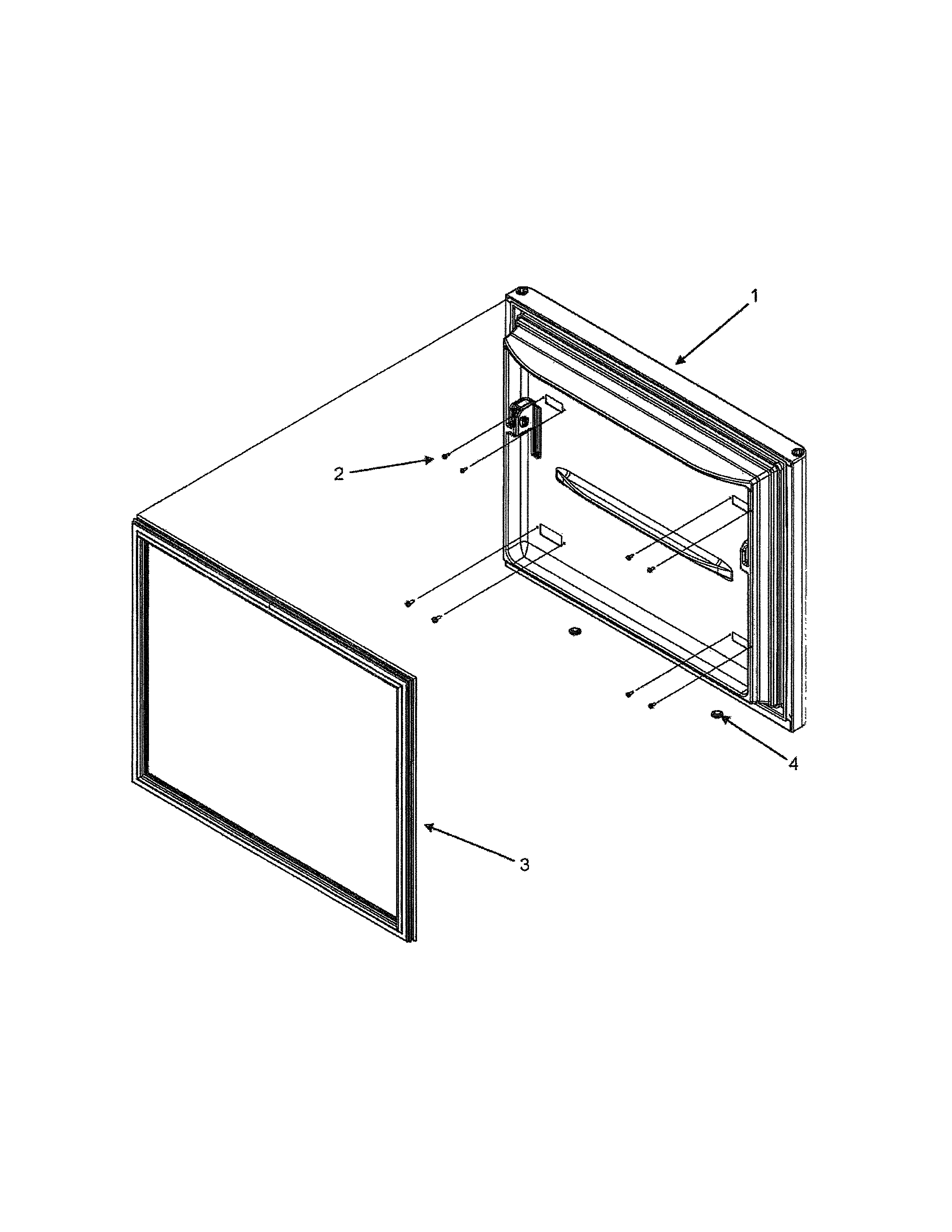 Dacor EF36BNDFSS freezer door diagram